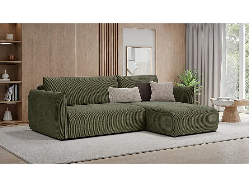 CANAPE D'ANGLE TAUER 3 places, olive