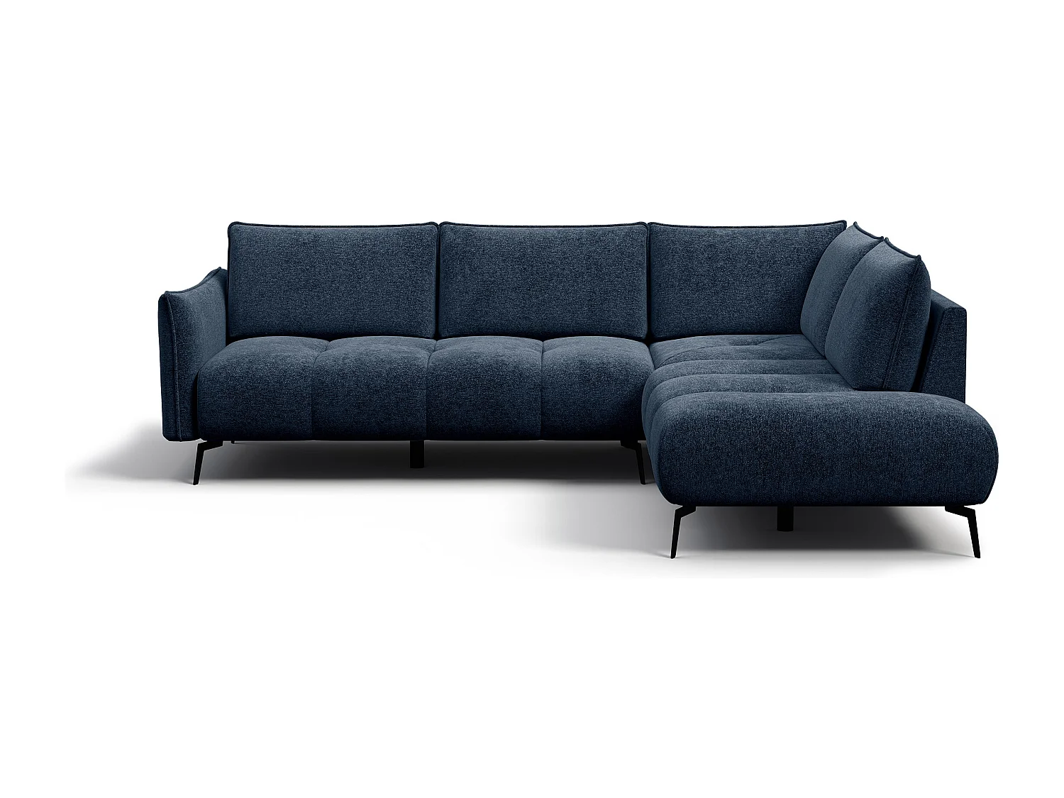 Ecksofa 5-Sitzer rechts AERA, dunkelblau