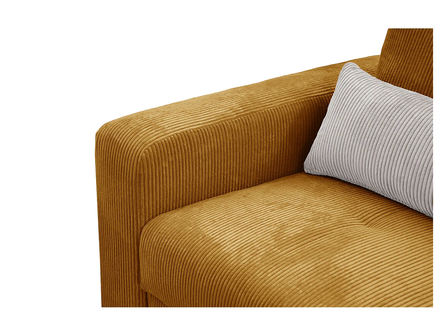 CANAPE D'ANGLE OLI 4 places, jaune foncé