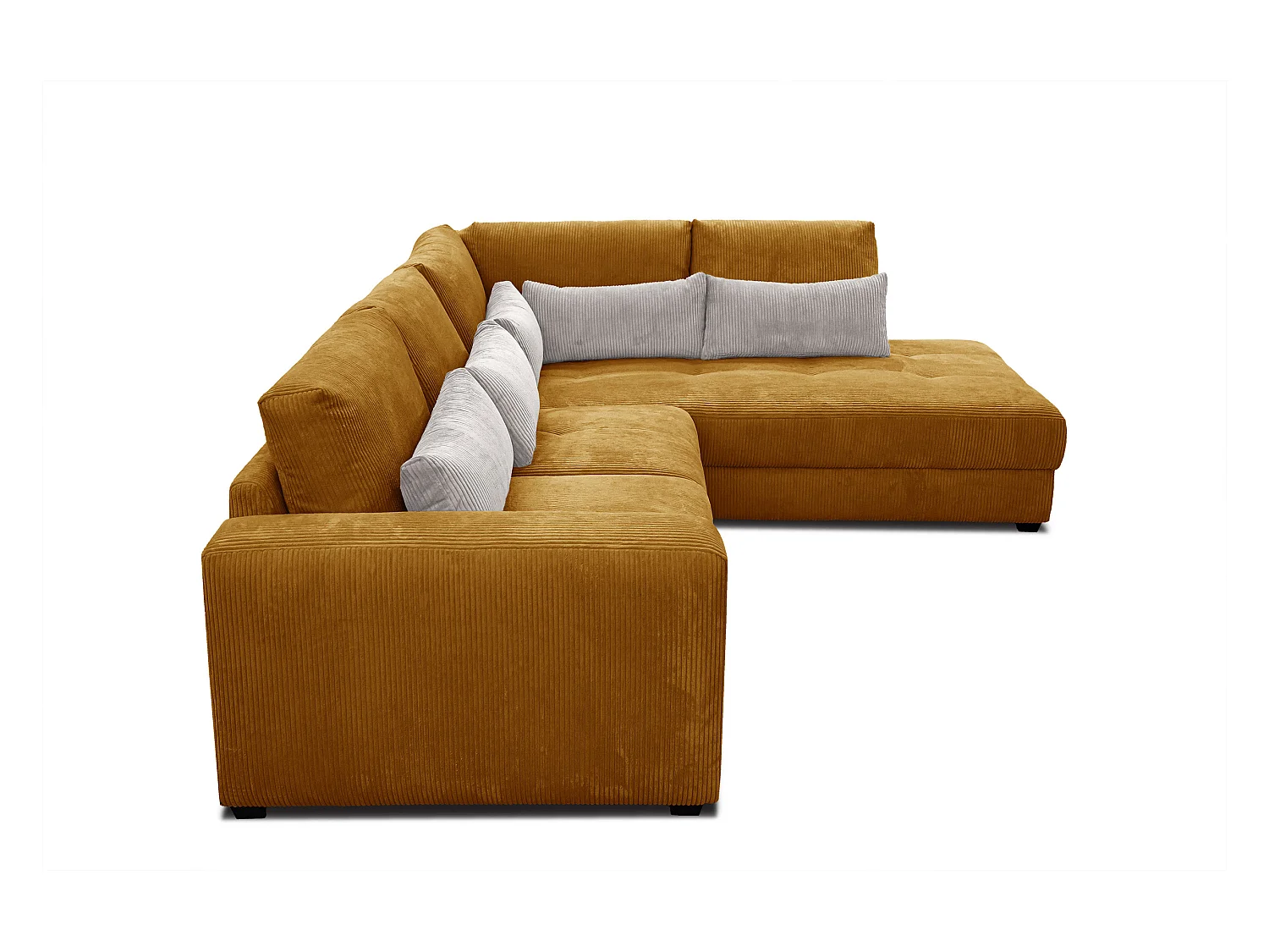 CANAPE D'ANGLE OLI 4 places, jaune foncé