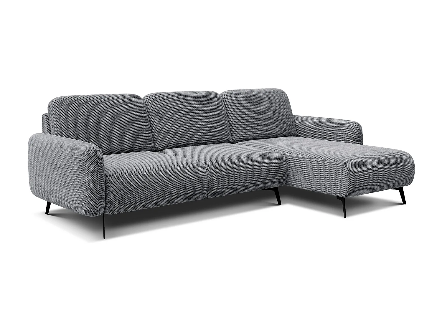 Ecksofa 4-Sitzer rechts FEBE, grau