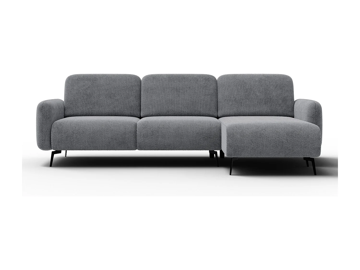 Ecksofa 4-Sitzer rechts FEBE, grau