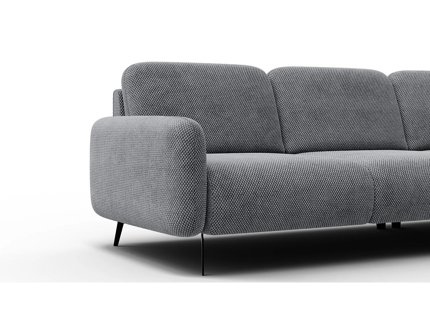 Ecksofa 4-Sitzer rechts FEBE, grau