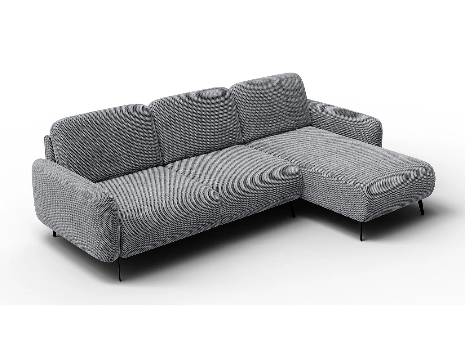 Ecksofa 4-Sitzer rechts FEBE, grau