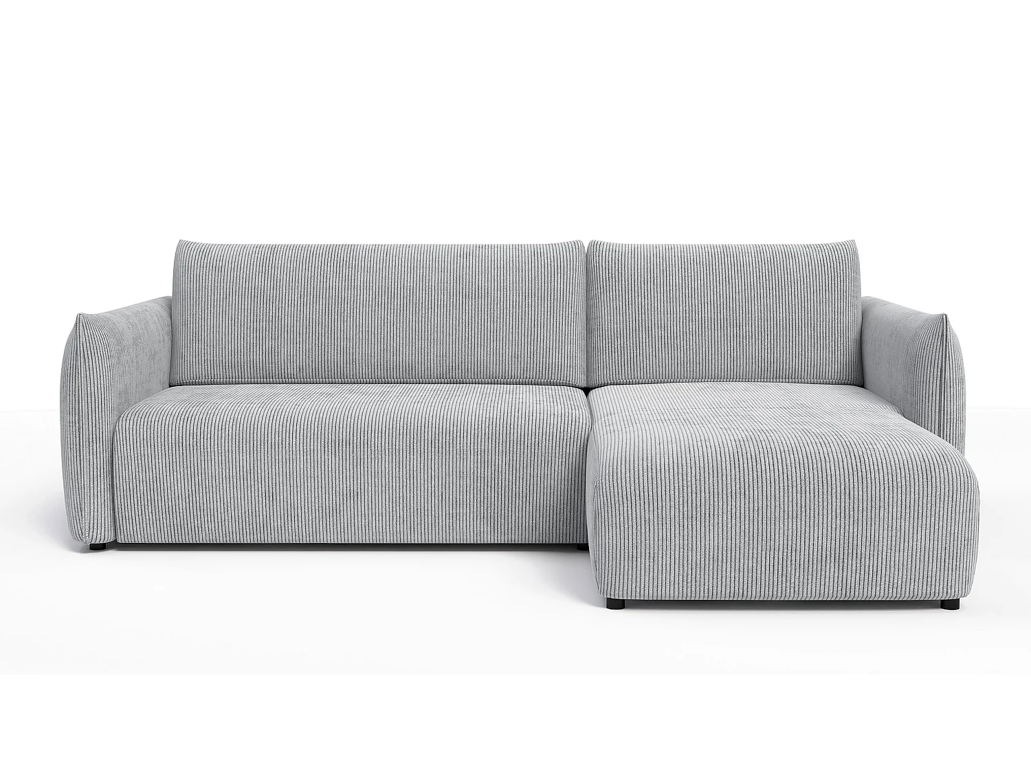 CANAPE D'ANGLE TAUER 3 places, gris clair