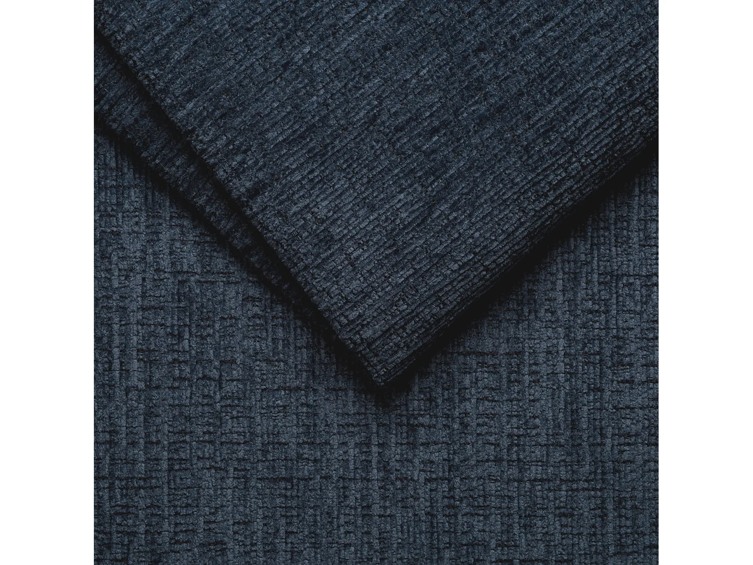 CANAPÉ D'ANGLE BUBBARA 4 places, tissu marine