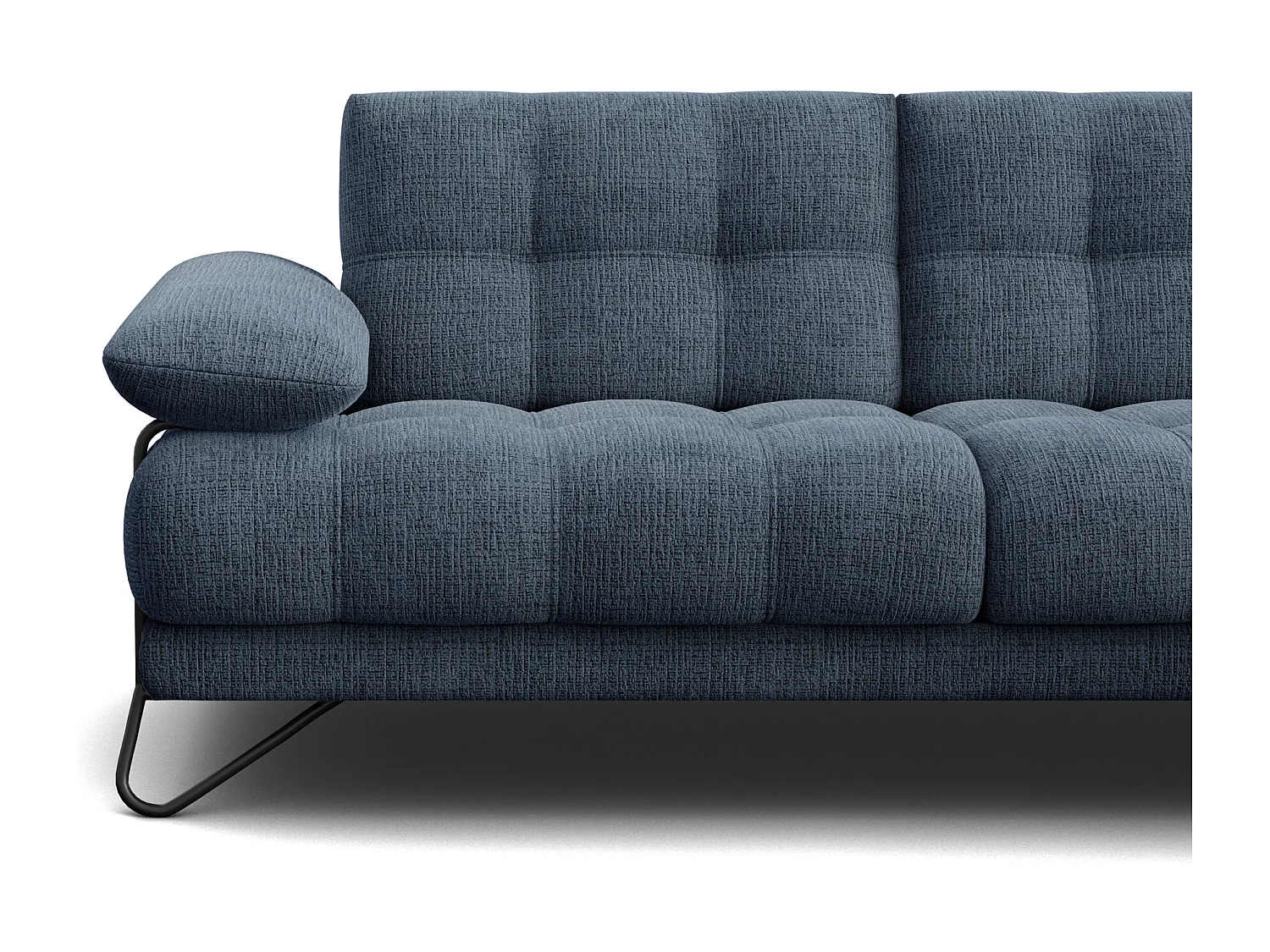 BUBBARA Ecksofa 4-Sitzer rechts, marineblau