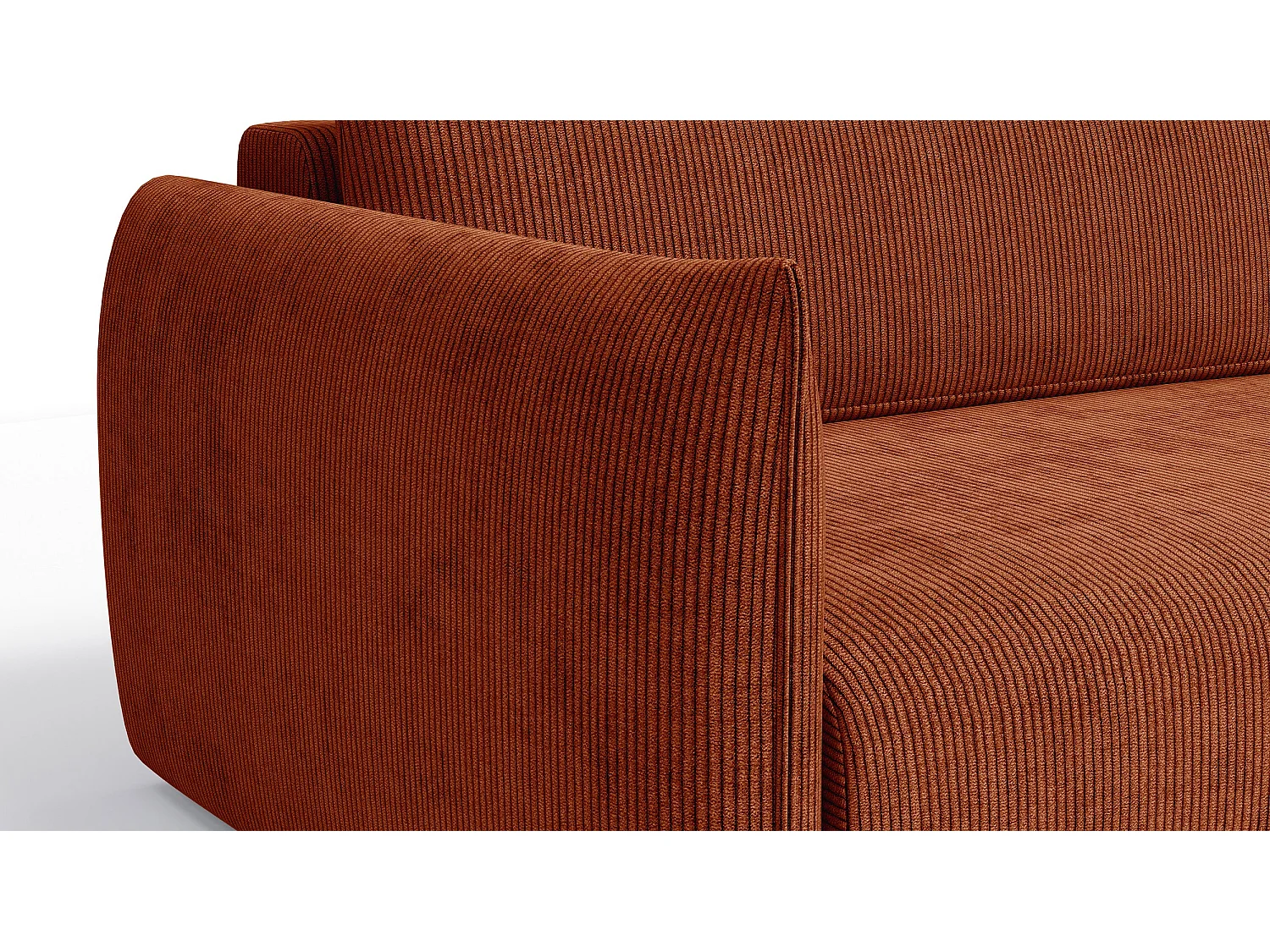 CANAPE D'ANGLE TAUER 3 places, orange