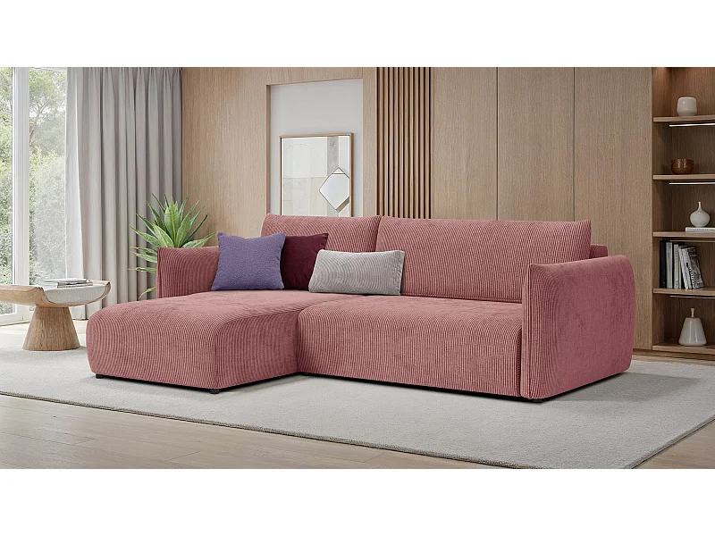 CANAPE D'ANGLE TAUER 3 places, rose