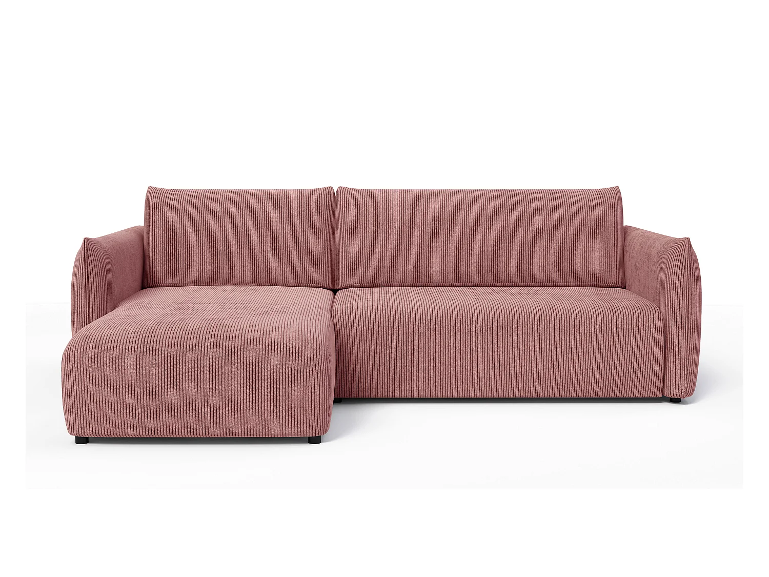 CANAPE D'ANGLE TAUER 3 places, rose