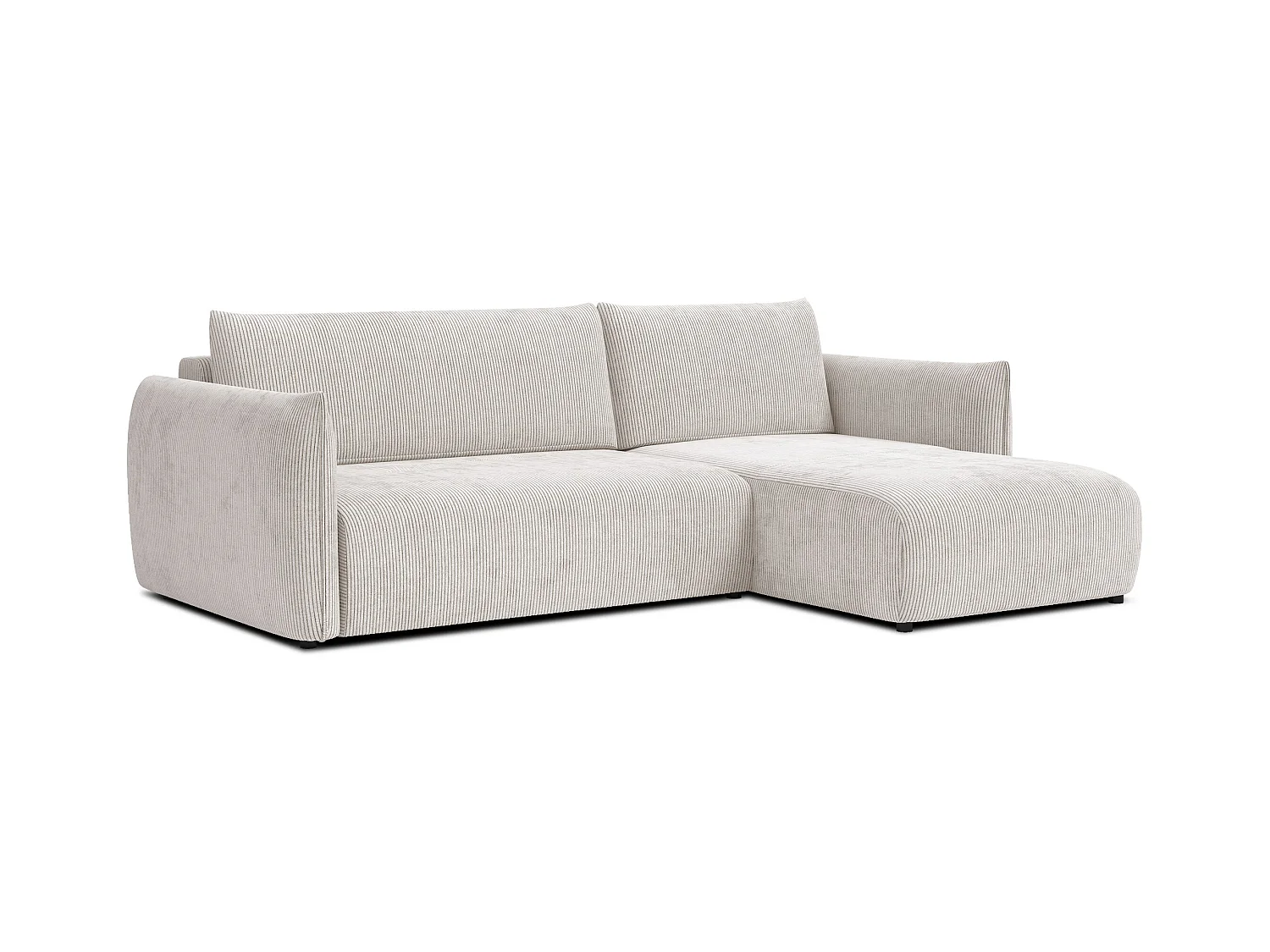 CANAPE D'ANGLE TAUER 3 places, blanc perle