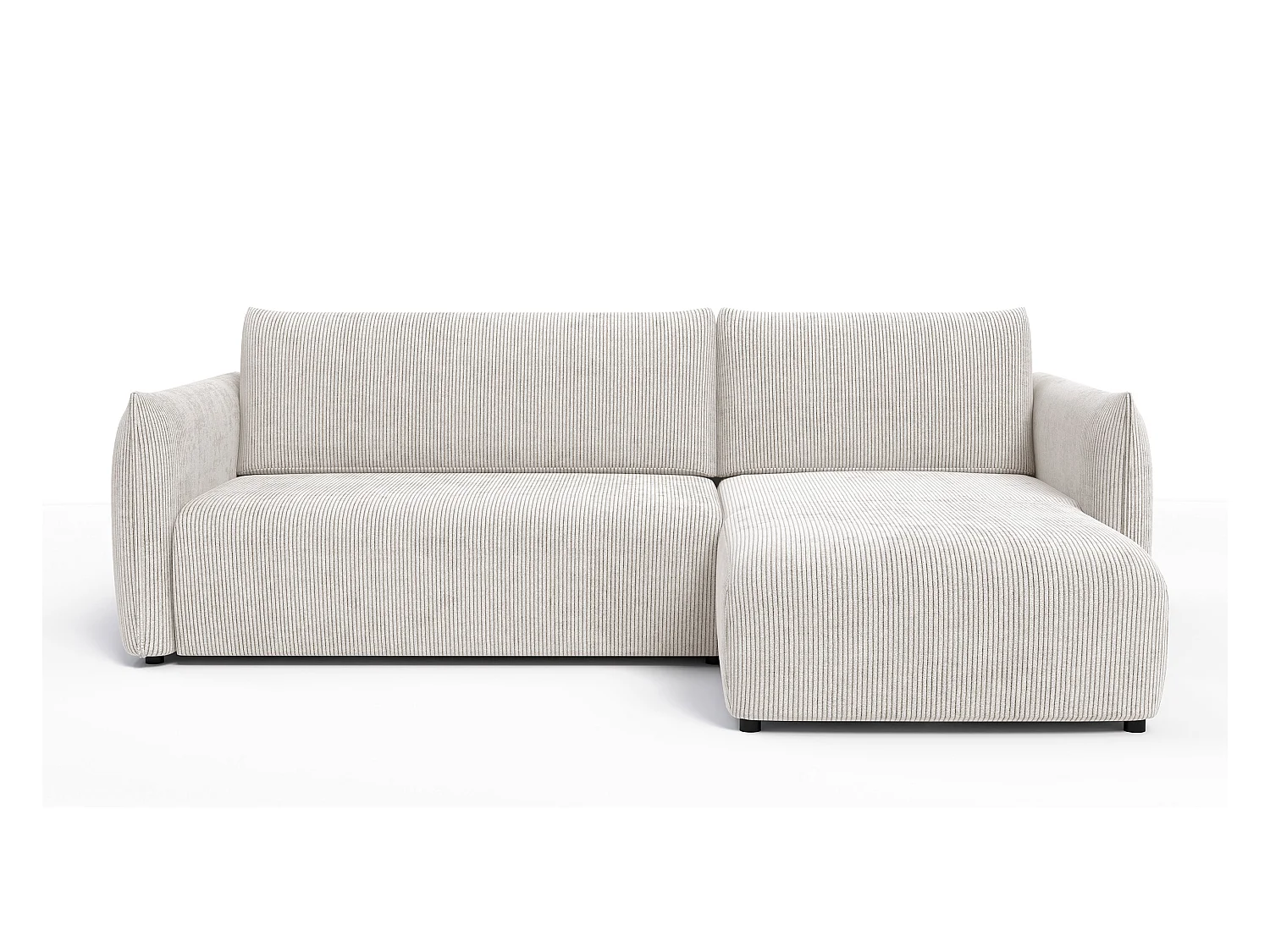 CANAPE D'ANGLE TAUER 3 places, blanc perle