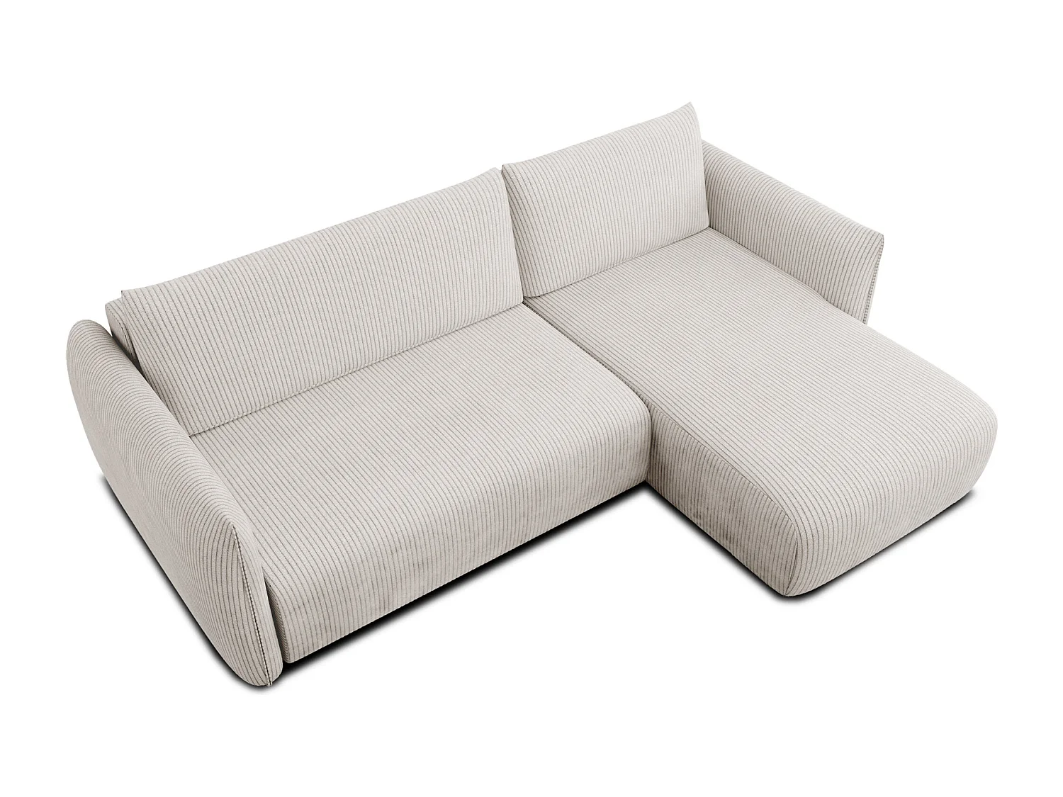 CANAPE D'ANGLE TAUER 3 places, blanc perle