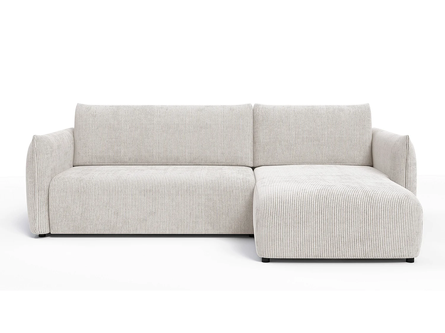 CANAPE D'ANGLE TAUER 3 places, blanc perle