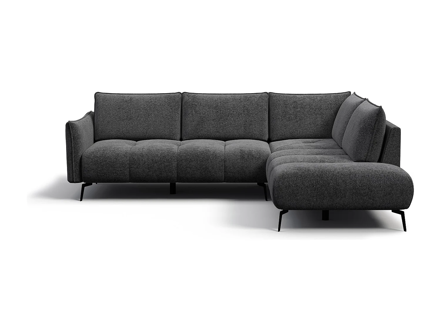 Ecksofa 5-Sitzer rechts AERA, dunkelgrau