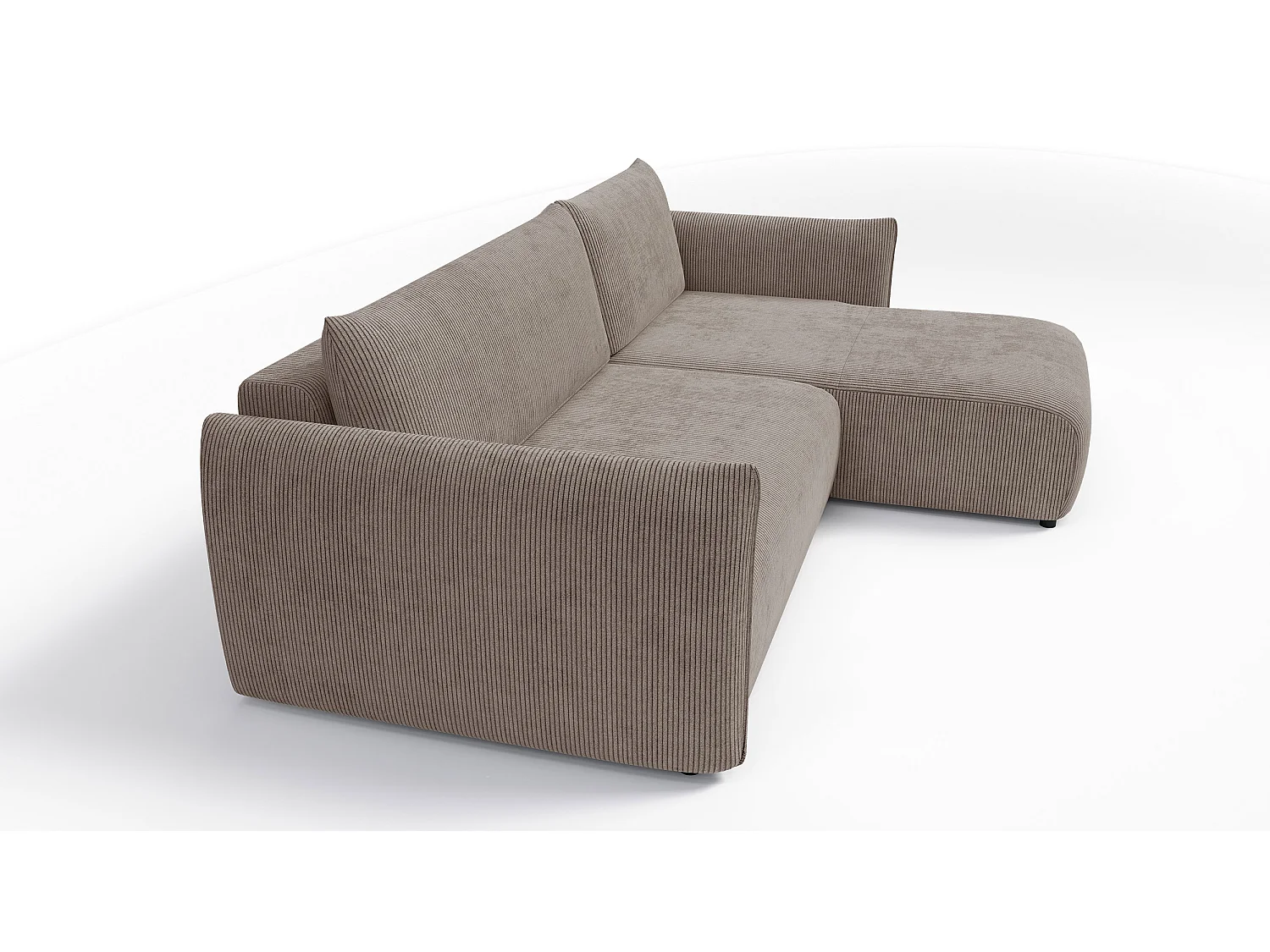 CANAPE D'ANGLE TAUER 3 places, taupe