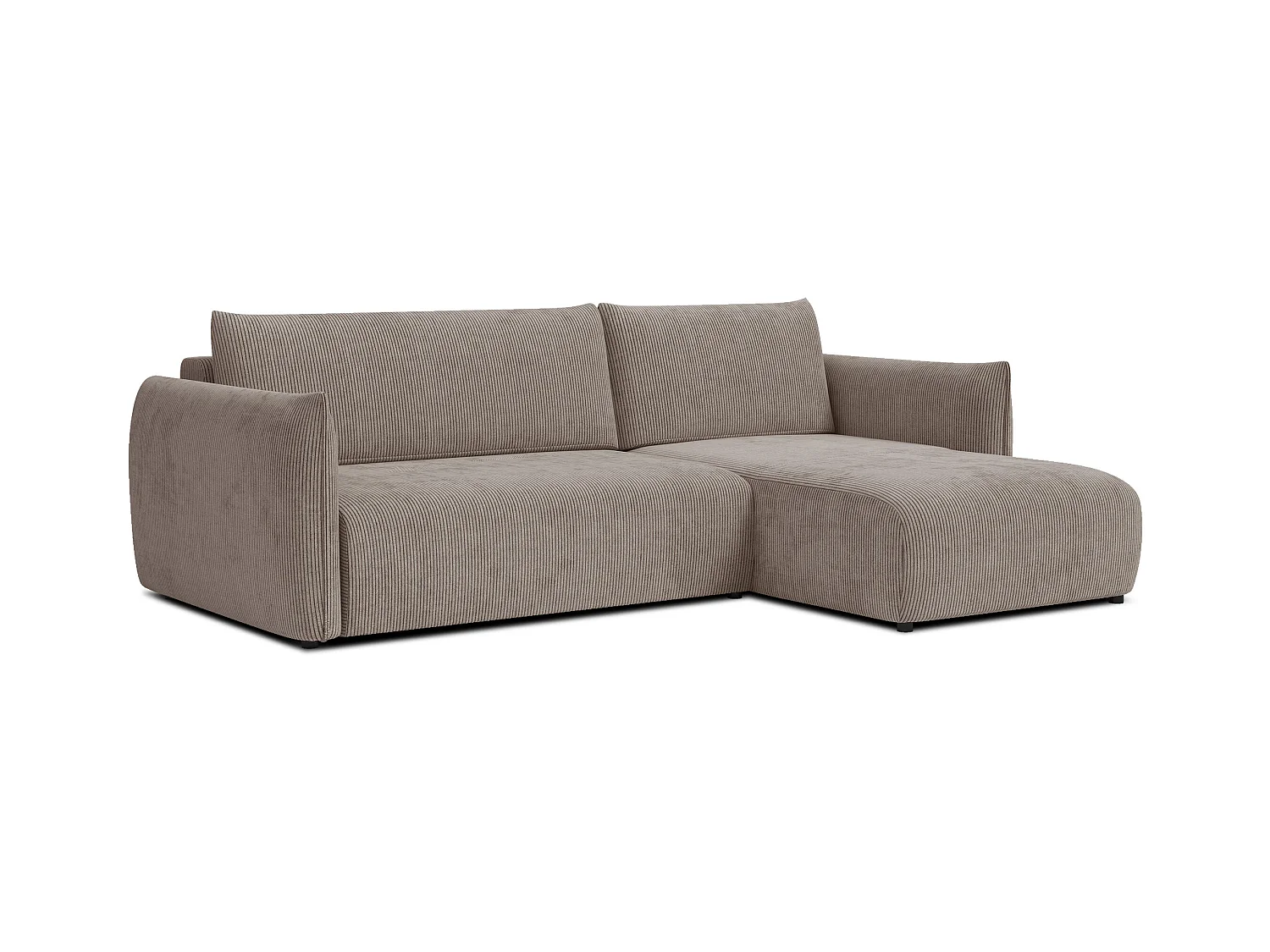 CANAPE D'ANGLE TAUER 3 places, taupe