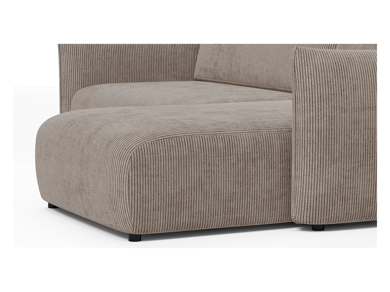 CANAPE D'ANGLE TAUER 3 places, taupe