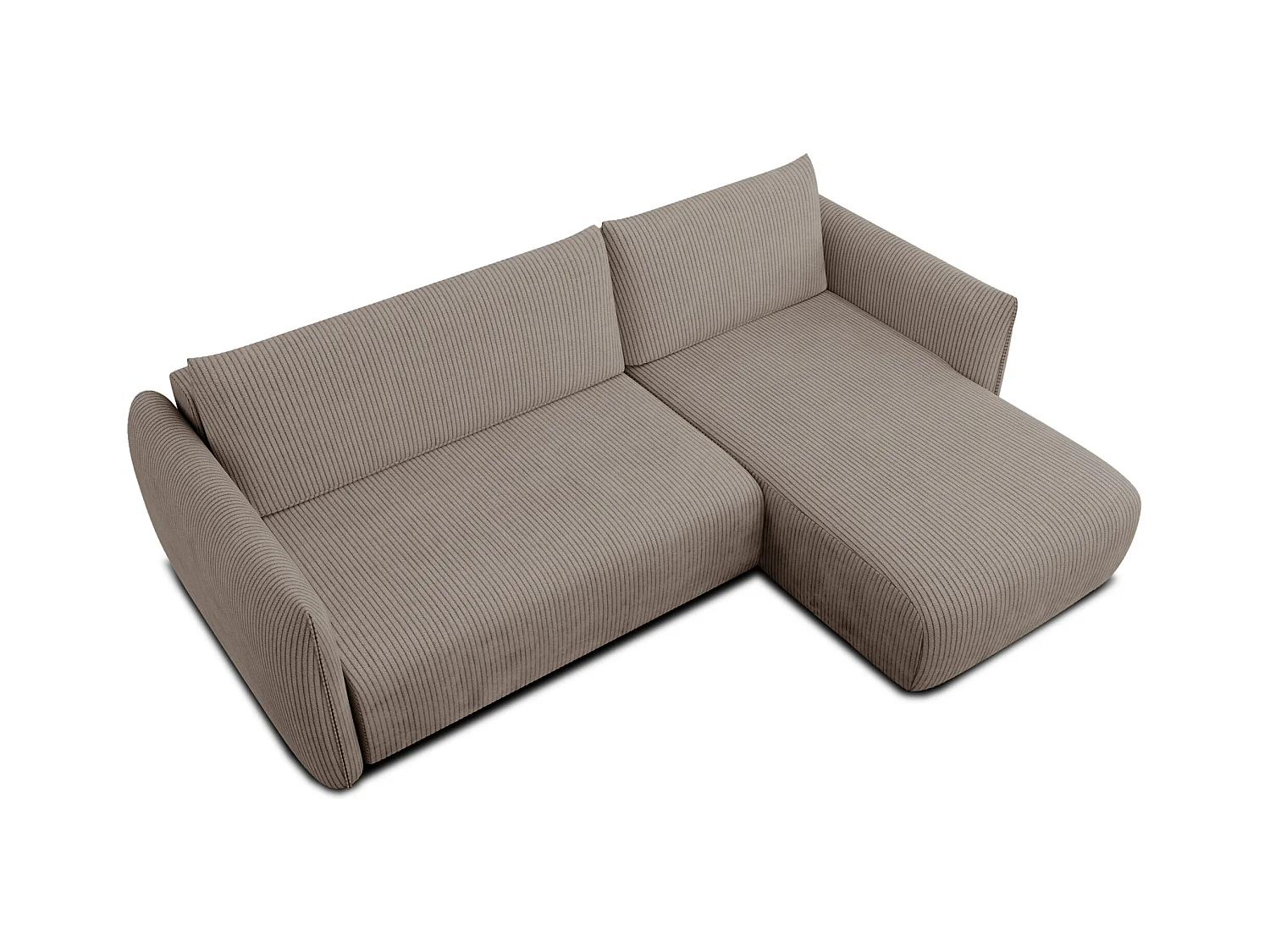 CANAPE D'ANGLE TAUER 3 places, taupe