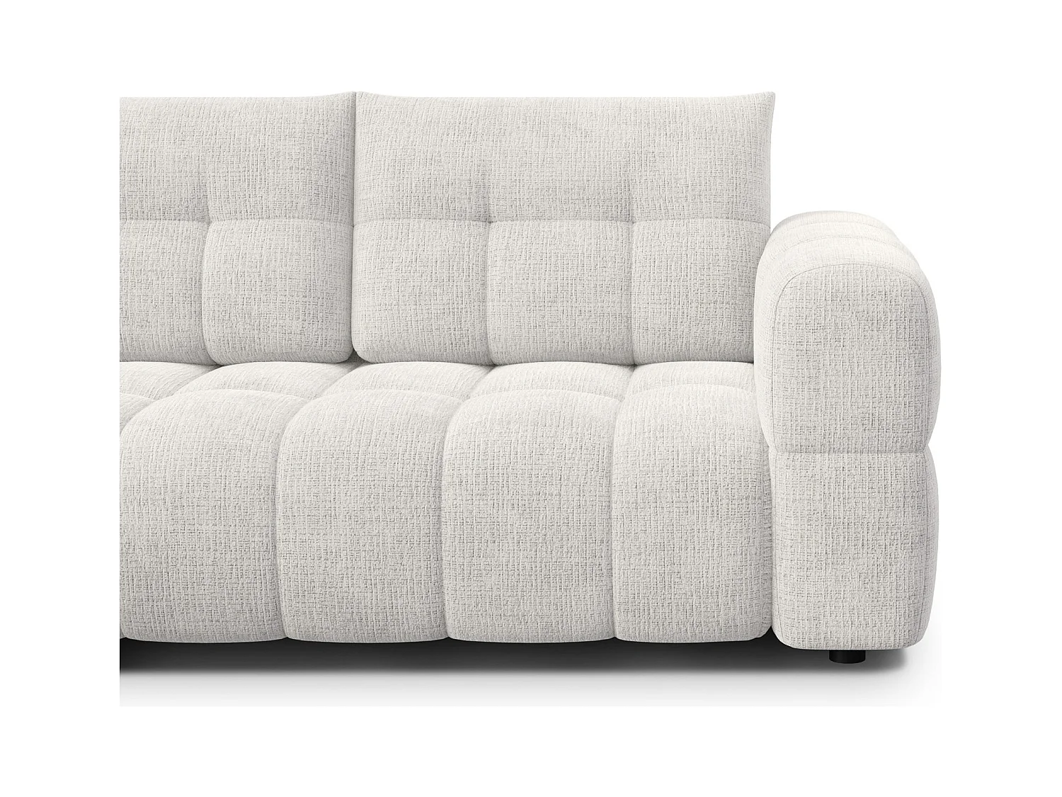 CANAPE D'ANGLE CLOUDI 4 places, crémeux