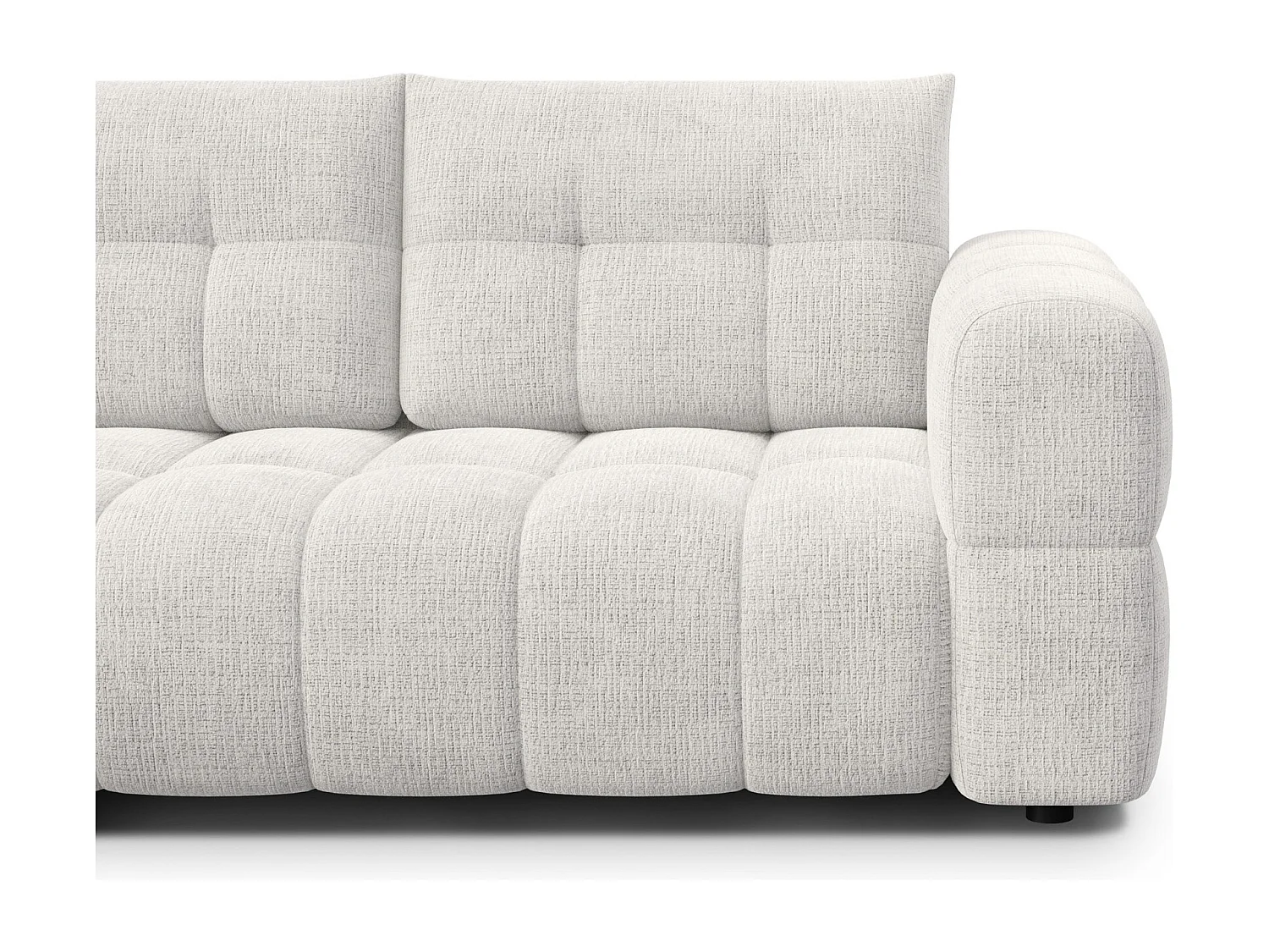 CLOUDI Ecksofa 4-Sitzer links, creme