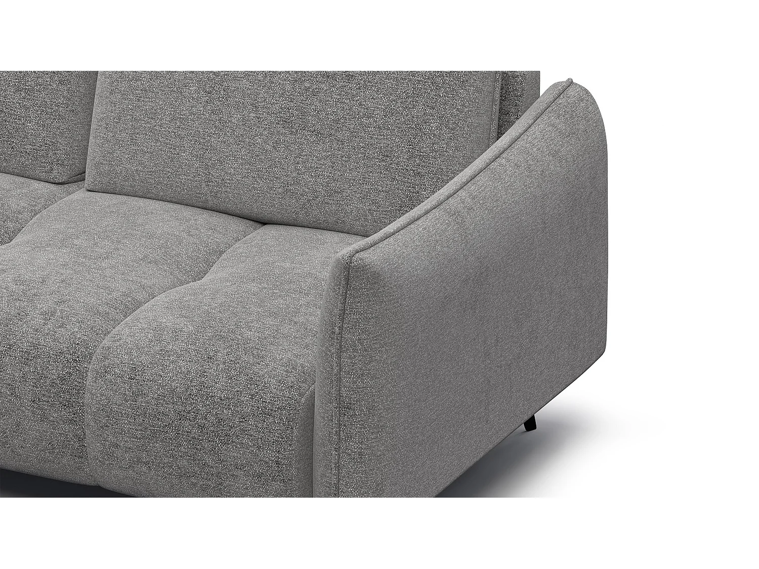 Ecksofa 5-Sitzer links AERA, platingrau