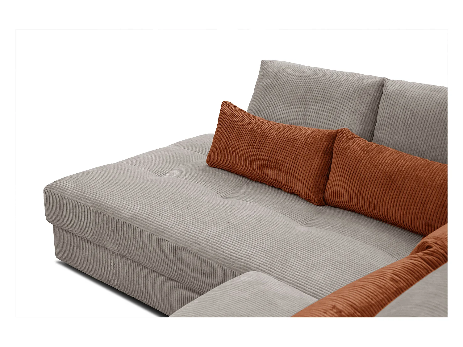 CANAPE D'ANGLE OLI 4 places, taupe