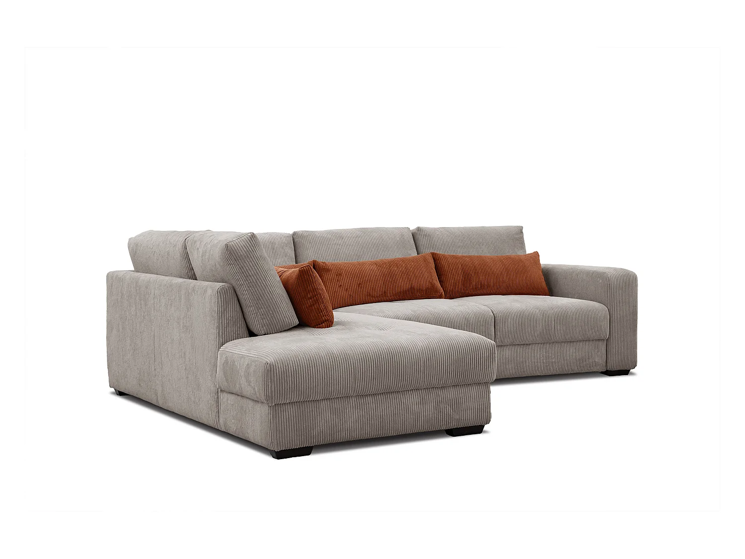 CANAPE D'ANGLE OLI 4 places, taupe