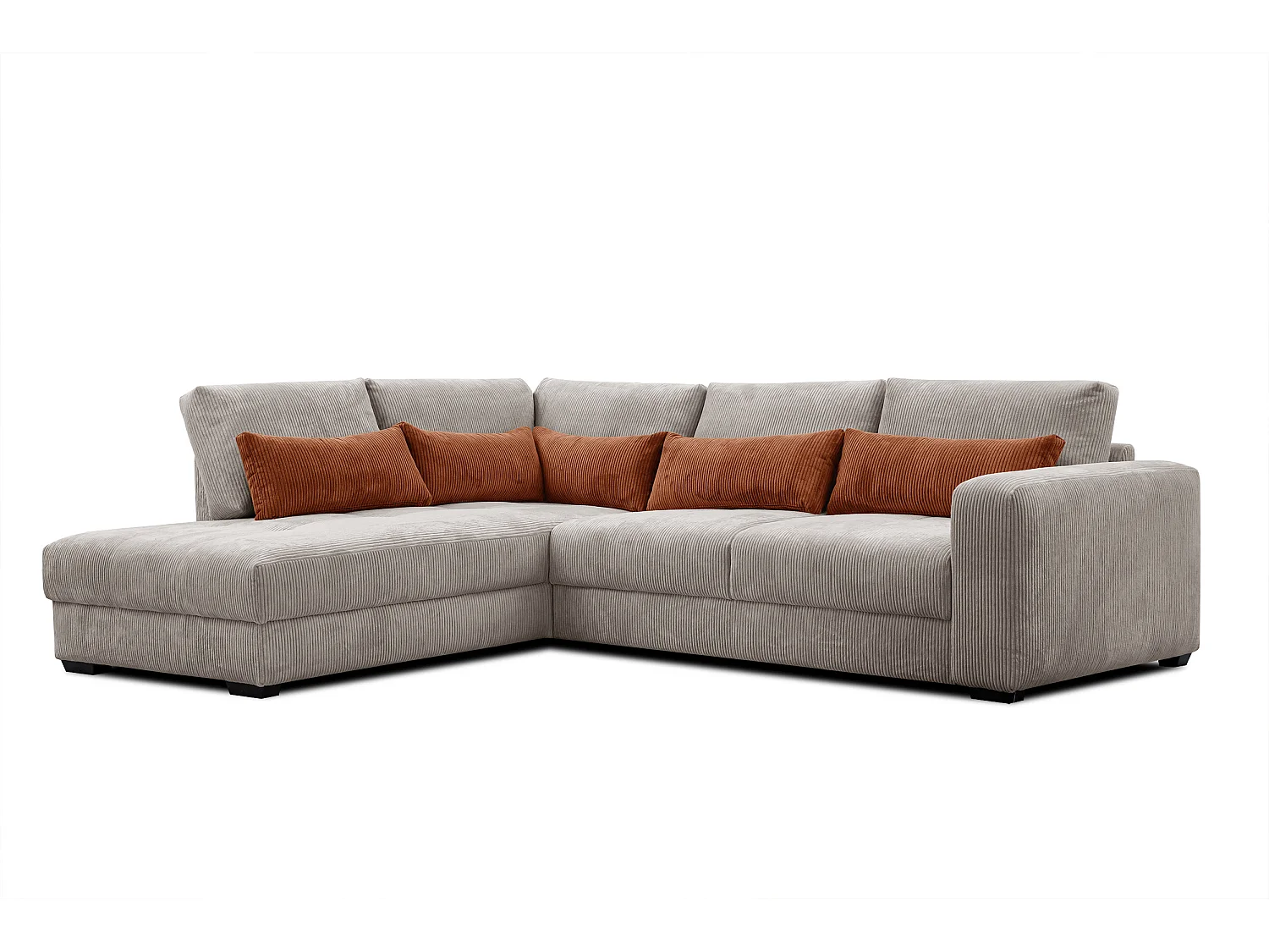 CANAPE D'ANGLE OLI 4 places, taupe