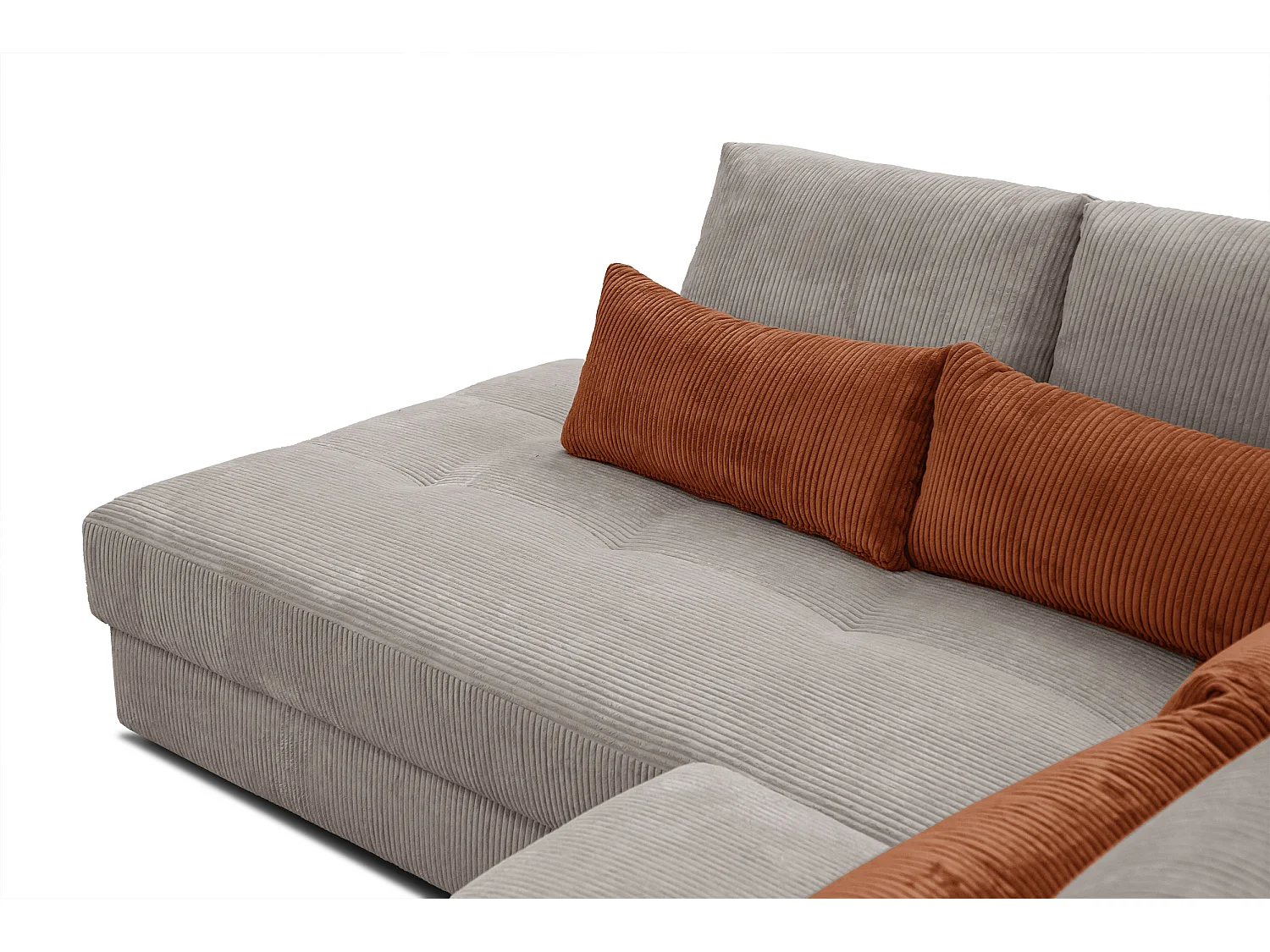 CANAPE D'ANGLE OLI 4 places, taupe