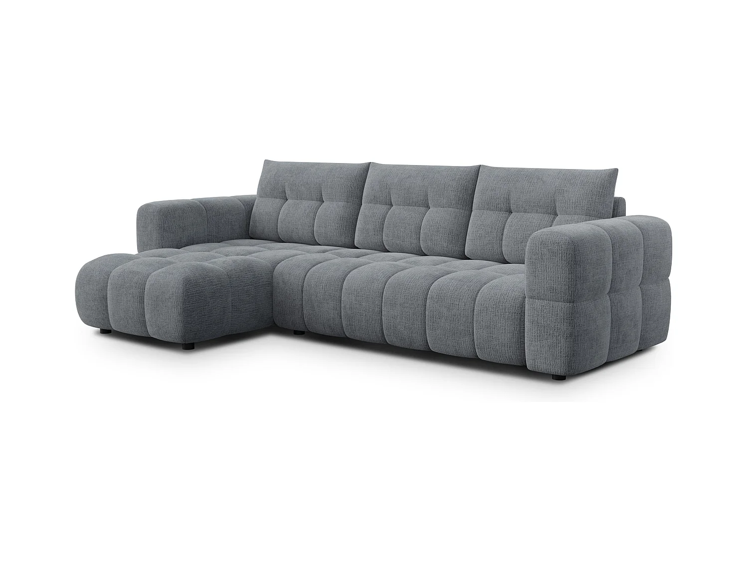 CANAPE D'ANGLE CLOUDI 4 places, gris foncé