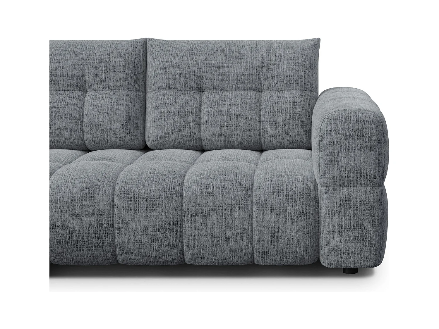 CANAPE D'ANGLE CLOUDI 4 places, gris foncé