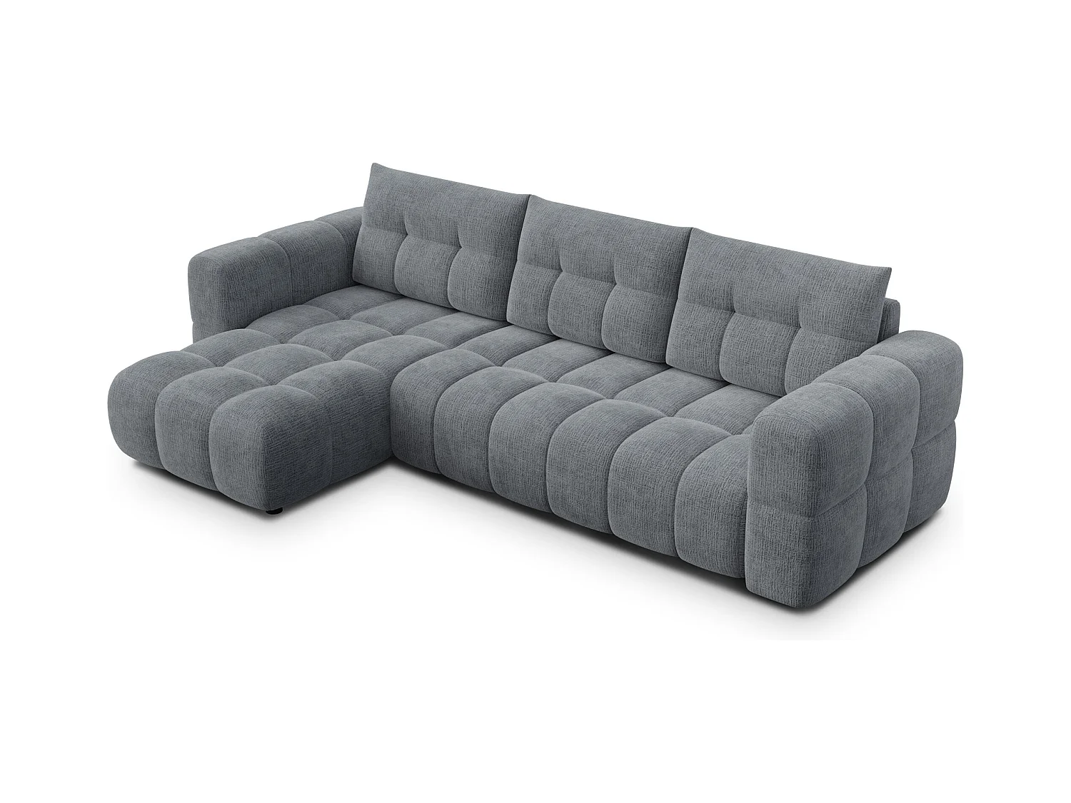 CANAPE D'ANGLE CLOUDI 4 places, gris foncé