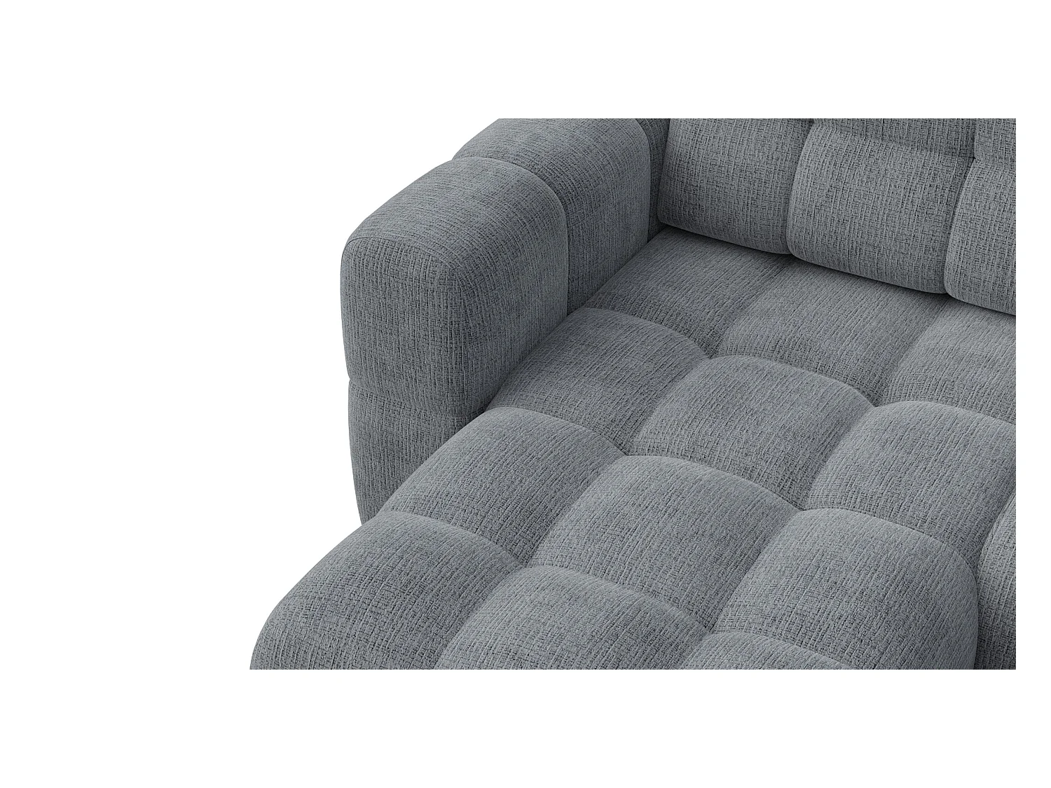 CANAPE D'ANGLE CLOUDI 4 places, gris foncé