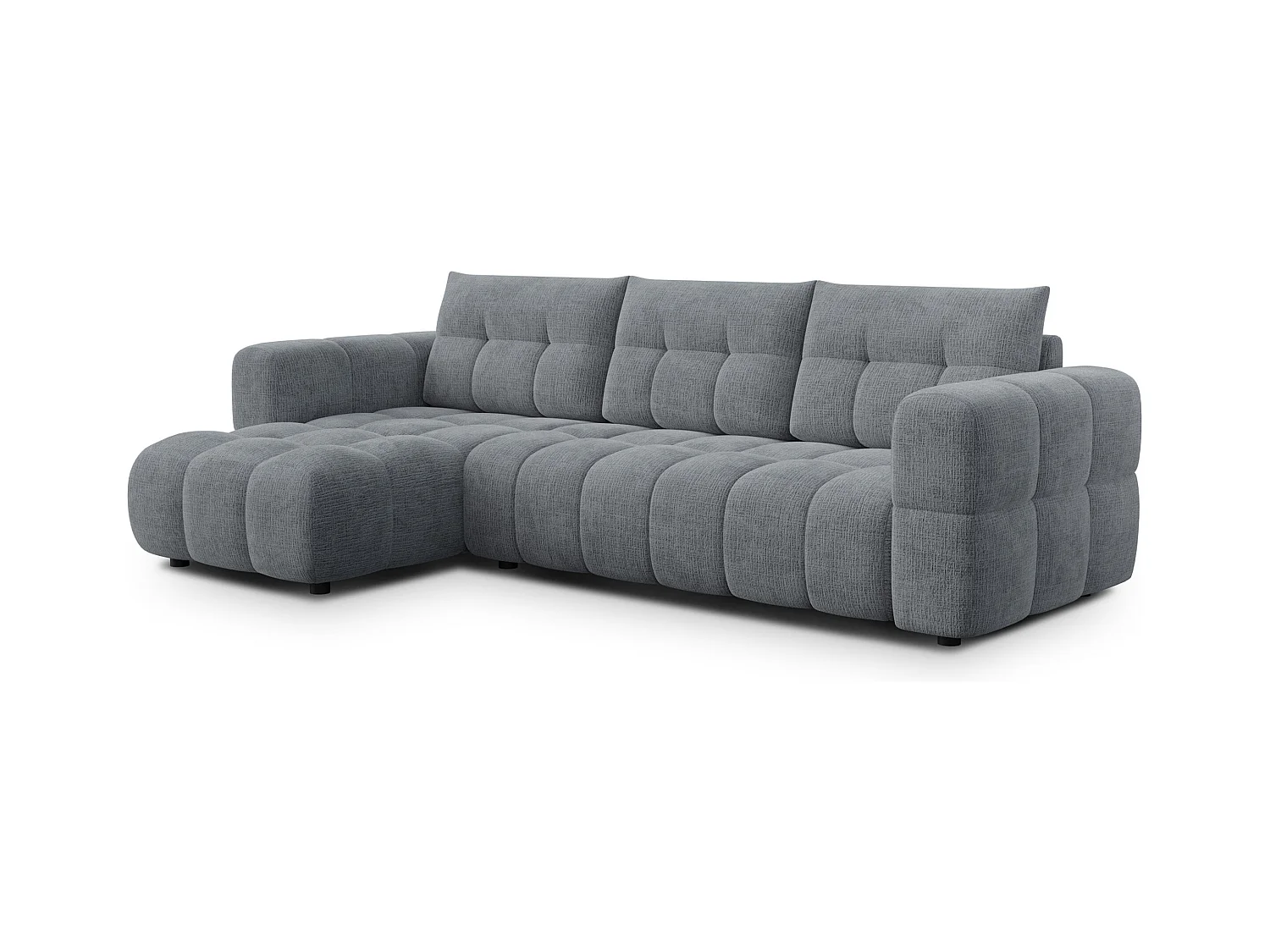 CANAPE D'ANGLE CLOUDI 4 places, gris foncé