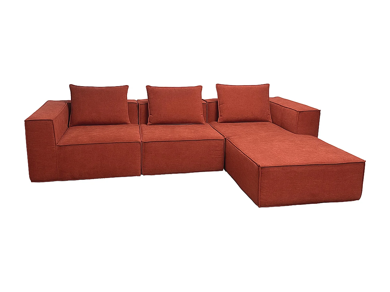 Ensemble canapé MCW-O54 (4 pièces),  terre cuite