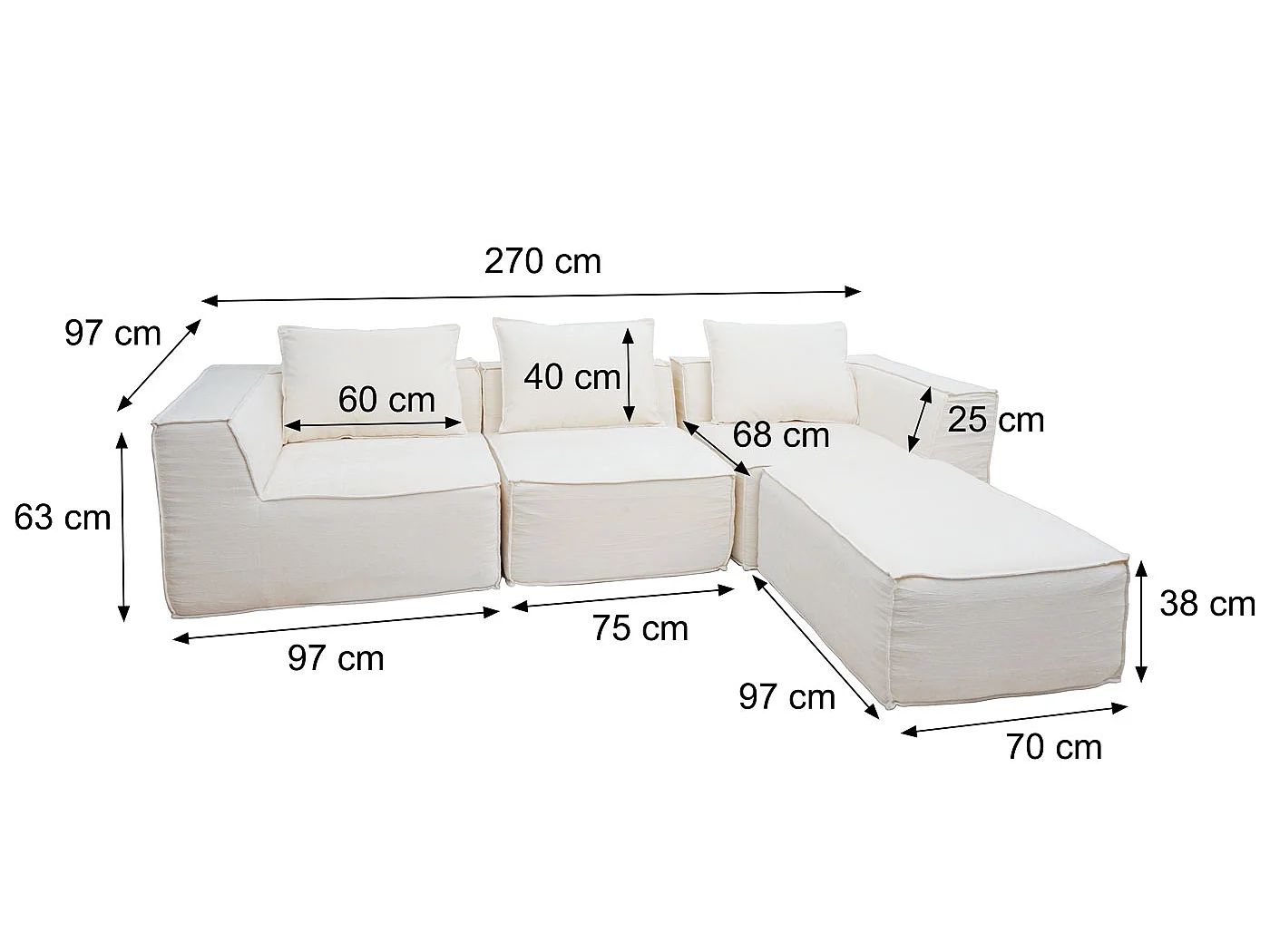 Sofagruppe MCW-O54 (4-delt),  grøn