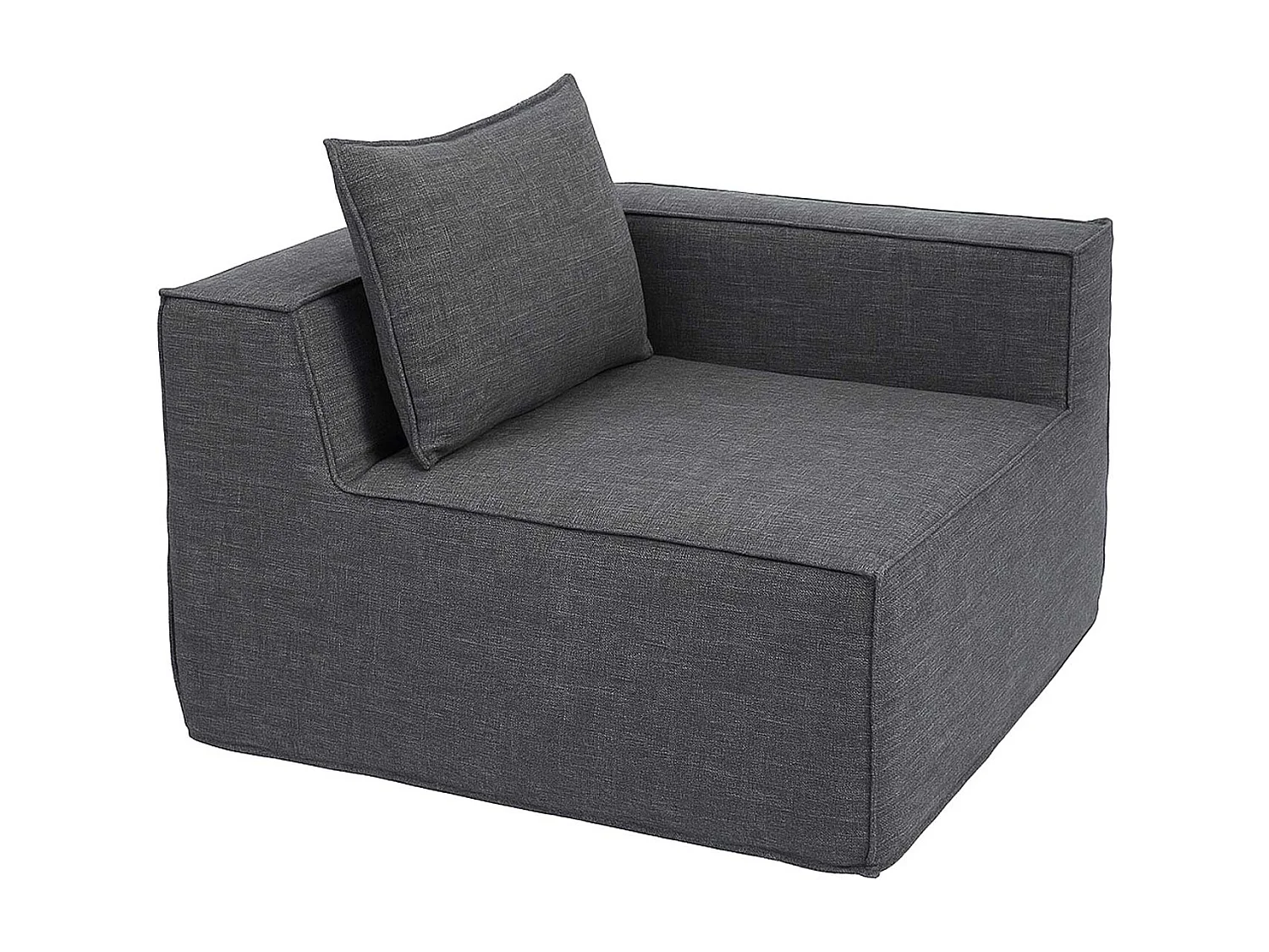 Ensemble canapé MCW-O54 (4 pièces),  gris foncé