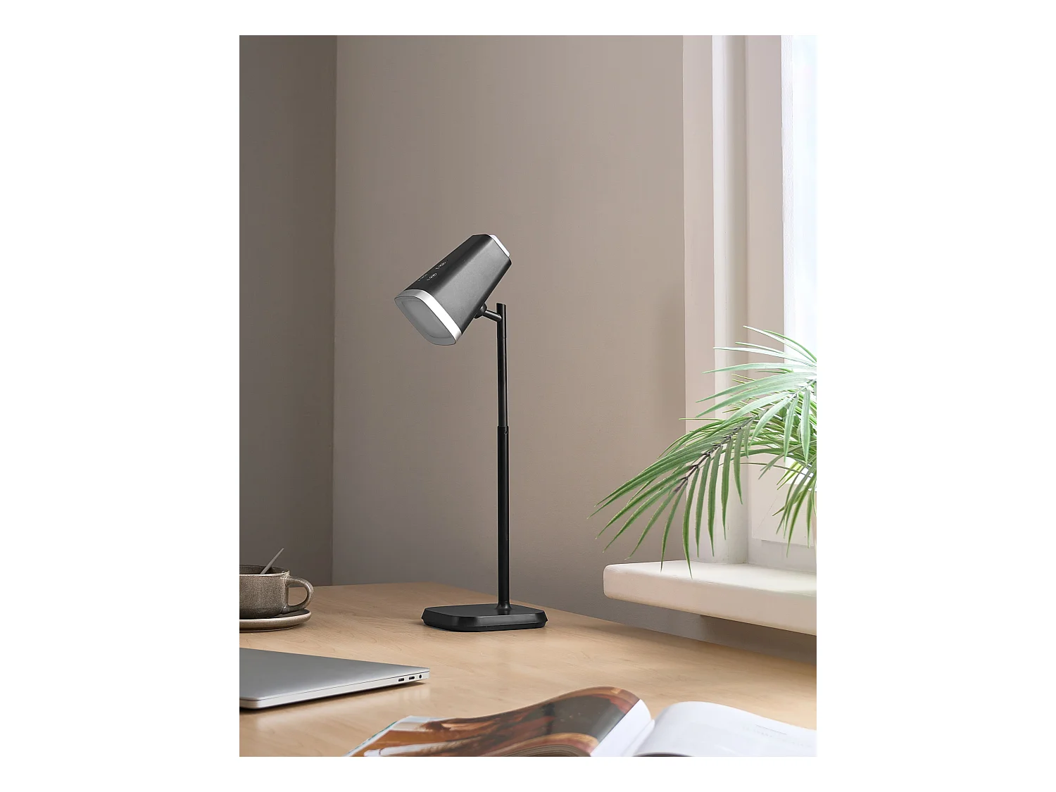 Lampe de bureau LED MUSCA Avec variateur Noir
