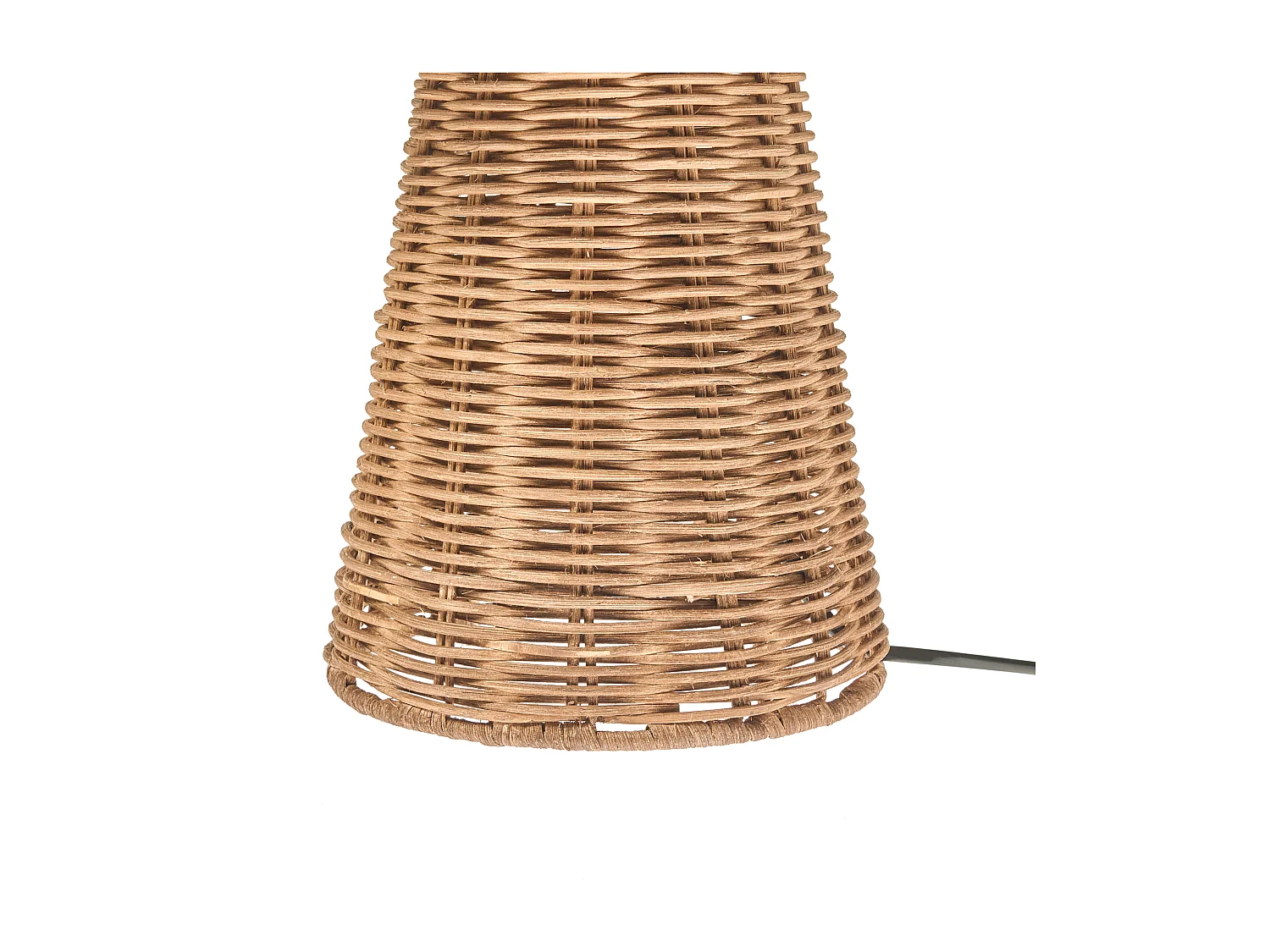 Lampe à poser Champignon ALERO Rotin Naturel