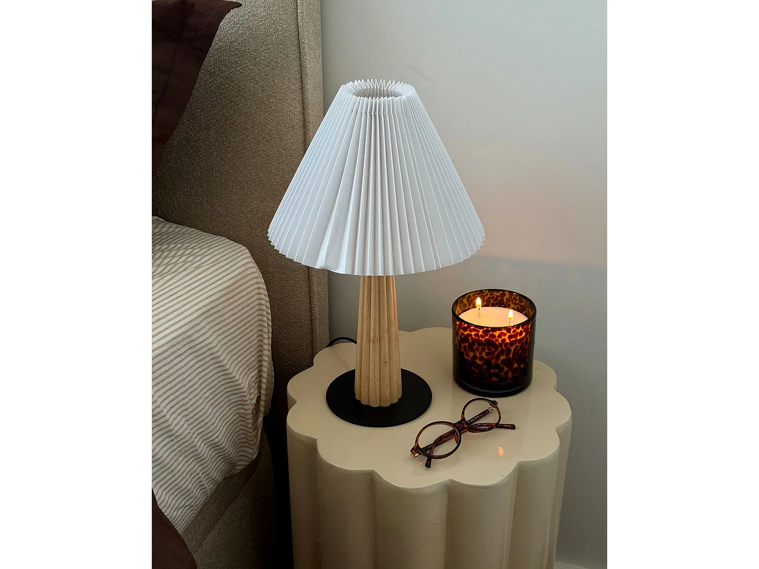 Lampe à poser ALIGIDE Bois Naturel