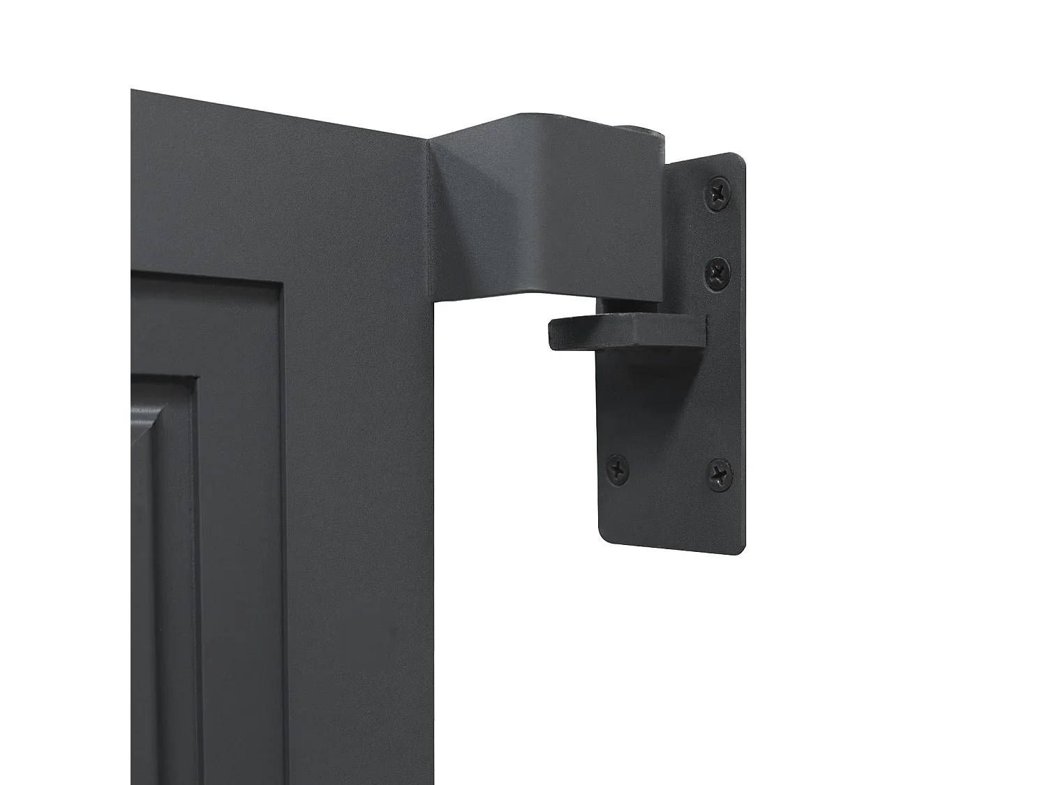 Puerta para Vallas para exteriores de WPC y Aluminio | Marrón