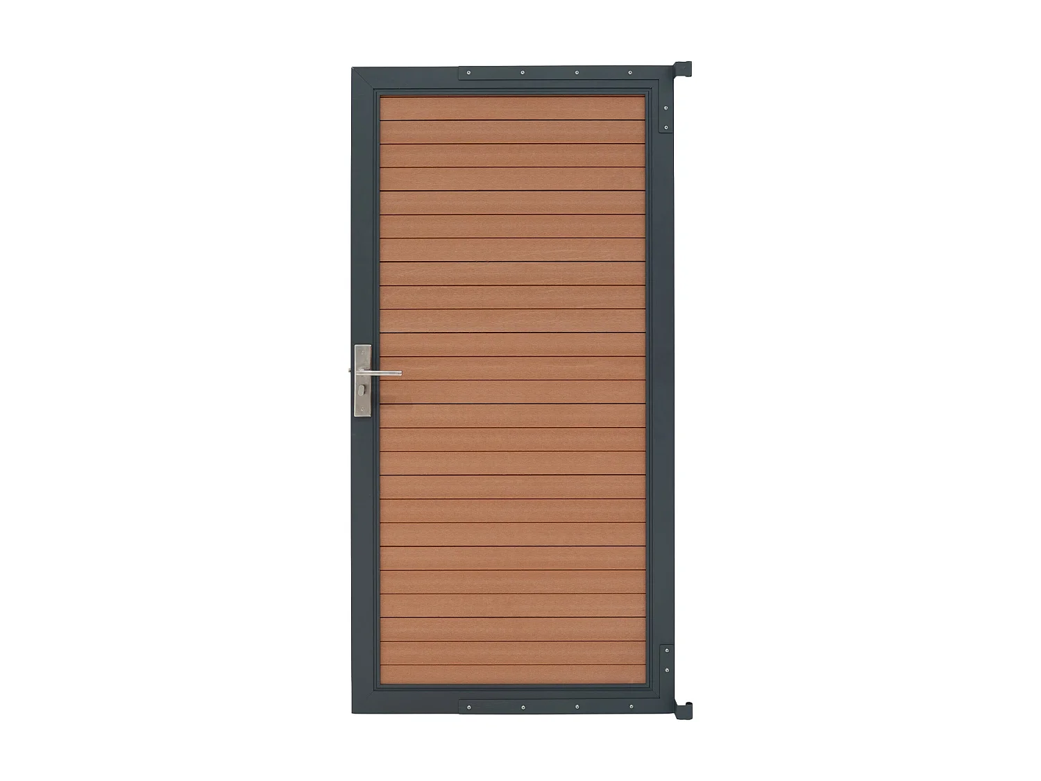 Kit Clôture Portillon en Composite - Marron