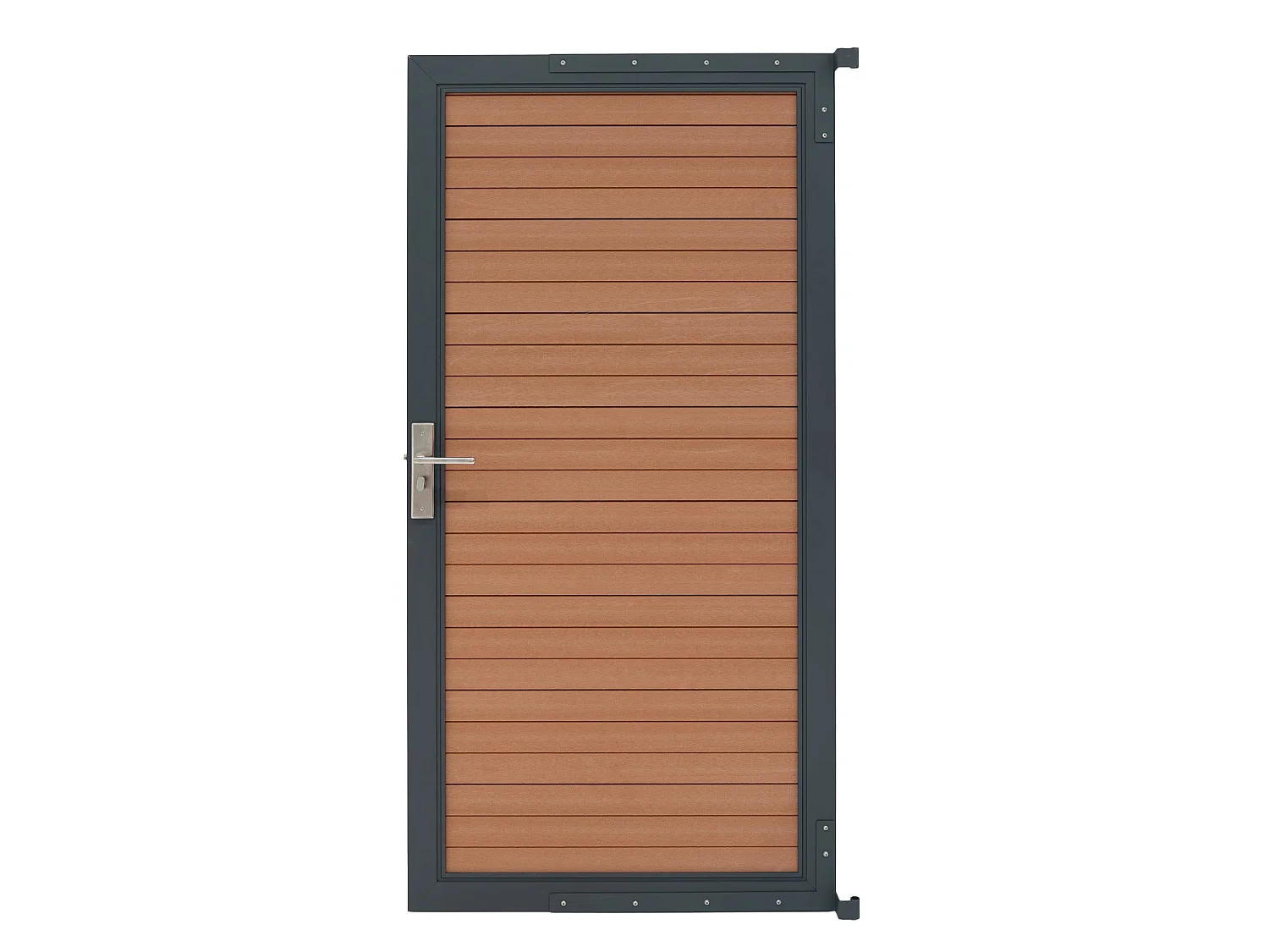 Kit Clôture Portillon en Composite - Marron