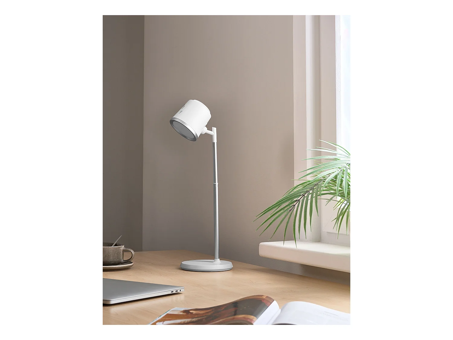 Lampe de bureau LED LIBRA Avec variateur Blanc