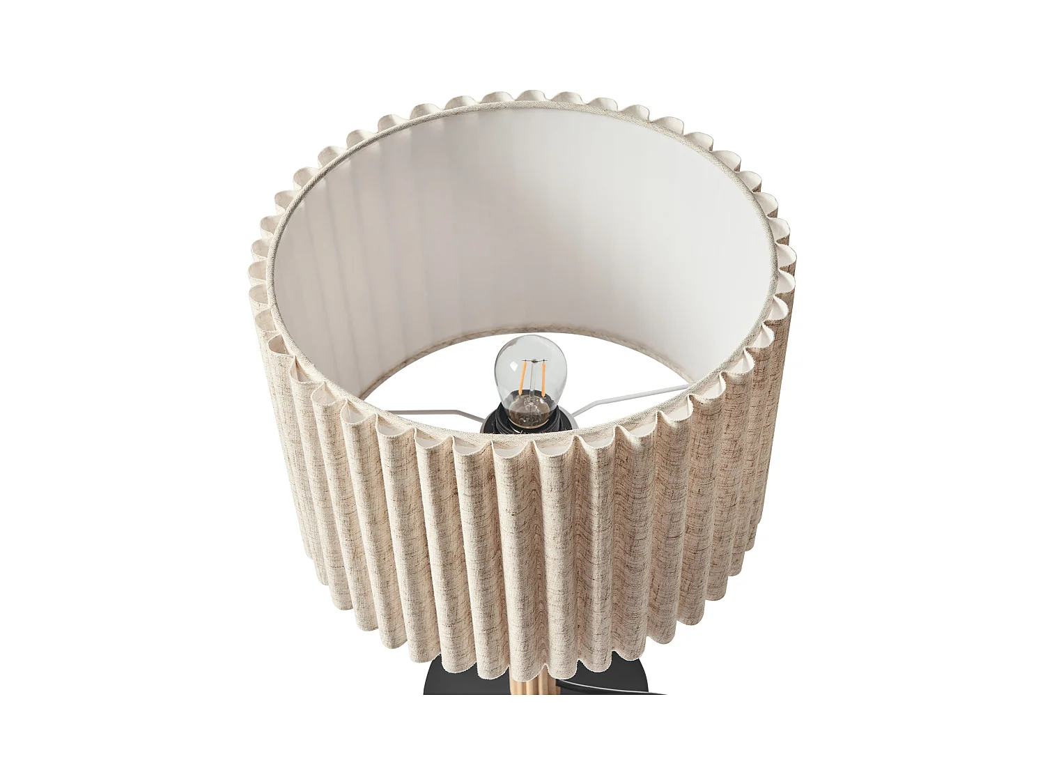 Lampe à poser BELESSA Lin Beige clair