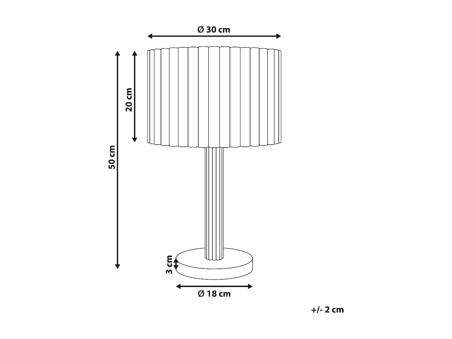 Lampe à poser BELESSA Lin Beige clair