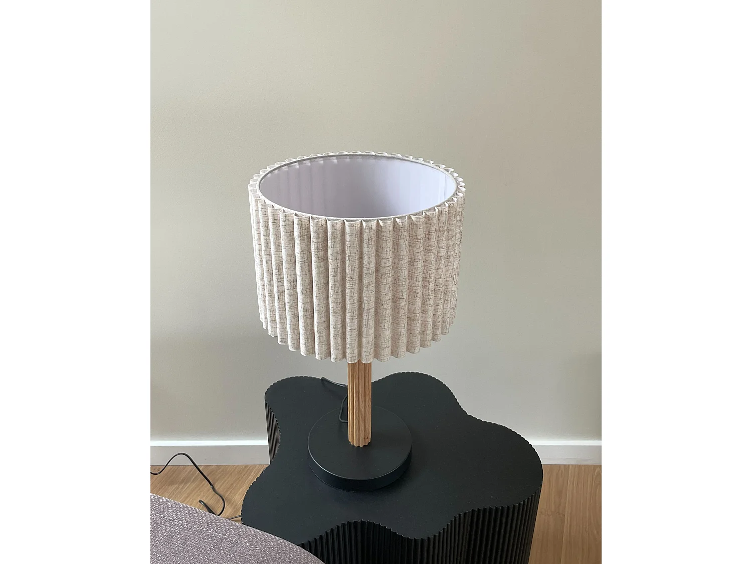 Lampe à poser BELESSA Lin Beige clair