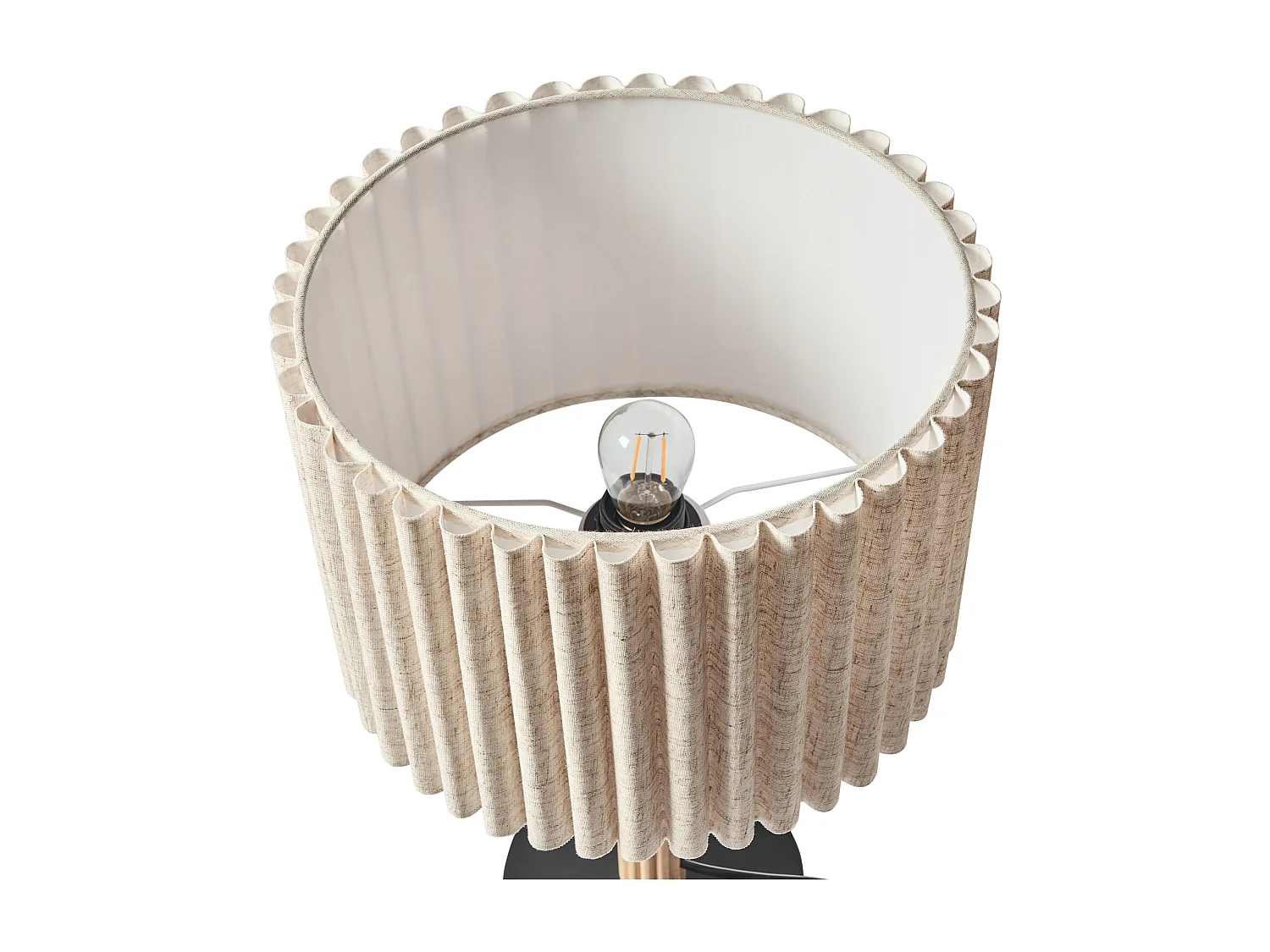 Lampe à poser BELESSA Lin Beige clair