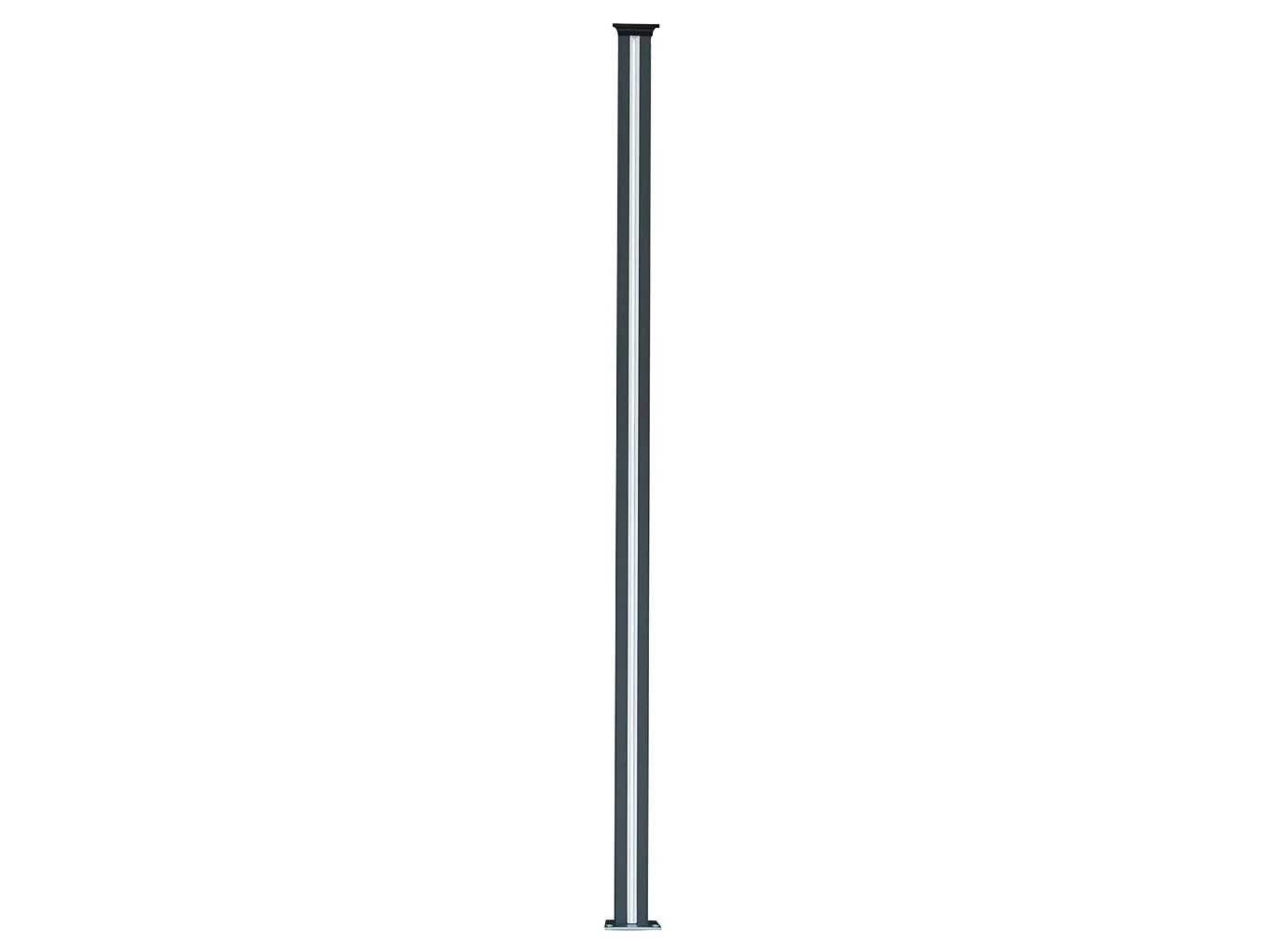 Composite Fence Panels & LED Posts 6ft x 17ft - Brown